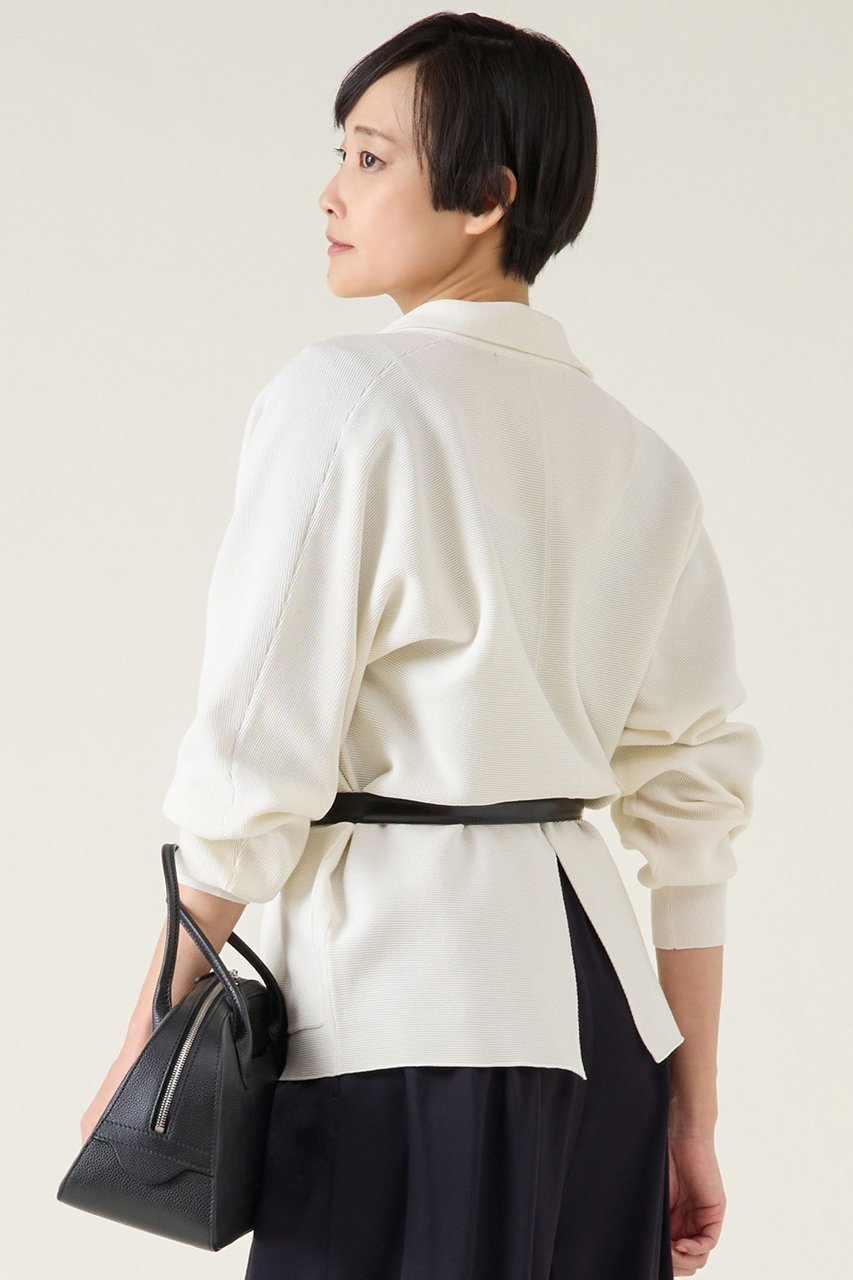 【マルティニーク/martinique】のグログランニットジャケット 人気、トレンドファッション・服の通販 founy(ファニー) 　ファッション　Fashion　レディースファッション　Fashion for Women　アウター　Coat / Outerwear Collection　レディースジャケット・軽アウター　Jackets　おすすめ　Recommended / Our Picks　カーディガン　Cardigan, Knitwear　グログラン　Grosgrain, Grosgrain Ribbon　ジャケット　Jacket, Outerwear　スリム　Slim, Slim Fit　タイトスカート　Pencil Skirt, Tight Skirt　ブラウジング　Blouson Silhouette, Cinched Waist　夏　Summer　other-2|ID: prp329100004338534 ipo3291000000035042032