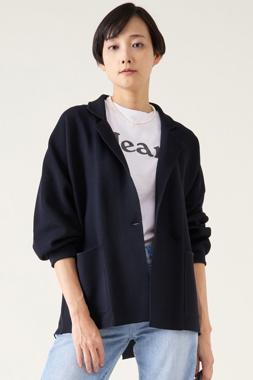 【マルティニーク/martinique】のグログランニットジャケット 人気、トレンドファッション・服の通販 founy(ファニー) 　ファッション　Fashion　レディースファッション　Fashion for Women　アウター　Coat / Outerwear Collection　レディースジャケット・軽アウター　Jackets　おすすめ　Recommended / Our Picks　カーディガン　Cardigan, Knitwear　グログラン　Grosgrain, Grosgrain Ribbon　ジャケット　Jacket, Outerwear　スリム　Slim, Slim Fit　タイトスカート　Pencil Skirt, Tight Skirt　ブラウジング　Blouson Silhouette, Cinched Waist　夏　Summer　 other-1|ID: prp329100004338534 ipo3291000000035682017