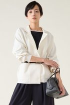 【マルティニーク/martinique】のグログランニットジャケット ホワイト|ID: prp329100004338534 ipo3291000000035682019