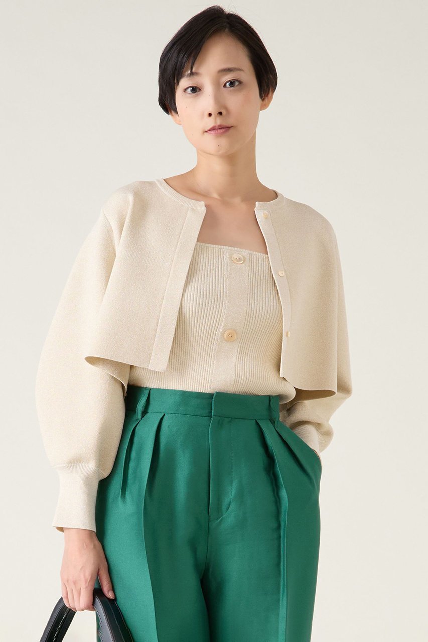 【マルティニーク/martinique】のC/N ストレッチビスチェ(アンサンブル可) インテリア・キッズ・メンズ・レディースファッション・服の通販 founy(ファニー) 　ファッション　Fashion　レディースファッション　Fashion for Women　トップス・カットソー　Cut & Sew Tops　アンサンブルニット　Knit Ensembles & Twin Sets　キャミソール&ノースリーブ　Camisoles & Sleeveless Tops　シャツ・ブラウス・オフィスカジュアル　Elegant Blouses & Button-Ups　ビスチェ　Bustiers & Corset Tops / Layered Bustier Style　おすすめ　Recommended / Our Picks　アンサンブル　Ensemble Set　ストレッチ　Stretch, Stretchy Fabric　ノースリーブ　Sleeveless, No-Sleeve　再入荷　Restock / Back in Stock　夏　Summer　春　Spring　ゴールド|ID: prp329100004338536 ipo3291000000035041646