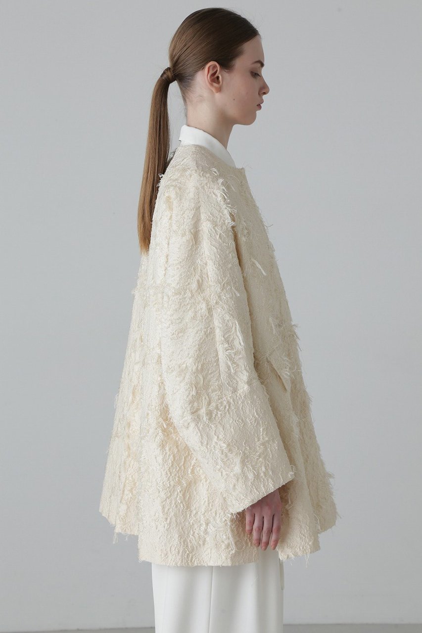 【アドーア/ADORE】のコットンカットジャガードジャケット 人気、トレンドファッション・服の通販 founy(ファニー) 　ファッション　Fashion　レディースファッション　Fashion for Women　アウター　Coat / Outerwear Collection　レディースジャケット・軽アウター　Jackets　エレガント 上品　Elegant　ジャカード／ジャガード　Jacquard, Woven Pattern　ジャケット　Jacket, Outerwear　スリット　Slit, Slit Detail　モチーフ　Motif, Design Theme　無地　Plain, Solid Color　other-3|ID: prp329100004338539 ipo3291000000032911865