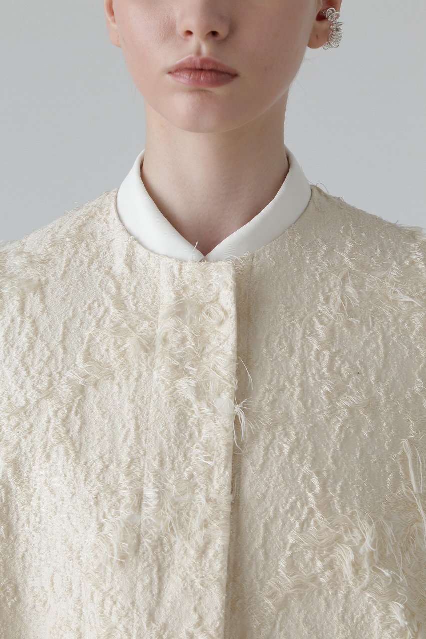 【アドーア/ADORE】のコットンカットジャガードジャケット 人気、トレンドファッション・服の通販 founy(ファニー) 　ファッション　Fashion　レディースファッション　Fashion for Women　アウター　Coat / Outerwear Collection　レディースジャケット・軽アウター　Jackets　エレガント 上品　Elegant　ジャカード／ジャガード　Jacquard, Woven Pattern　ジャケット　Jacket, Outerwear　スリット　Slit, Slit Detail　モチーフ　Motif, Design Theme　無地　Plain, Solid Color　other-5|ID: prp329100004338539 ipo3291000000032911872