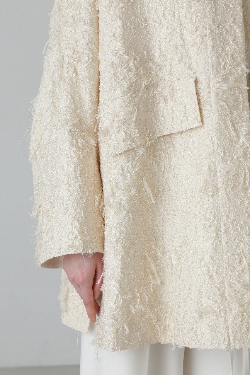 【アドーア/ADORE】のコットンカットジャガードジャケット 人気、トレンドファッション・服の通販 founy(ファニー) 　ファッション　Fashion　レディースファッション　Fashion for Women　アウター　Coat / Outerwear Collection　レディースジャケット・軽アウター　Jackets　エレガント 上品　Elegant　ジャカード／ジャガード　Jacquard, Woven Pattern　ジャケット　Jacket, Outerwear　スリット　Slit, Slit Detail　モチーフ　Motif, Design Theme　無地　Plain, Solid Color　other-7|ID: prp329100004338539 ipo3291000000032911880