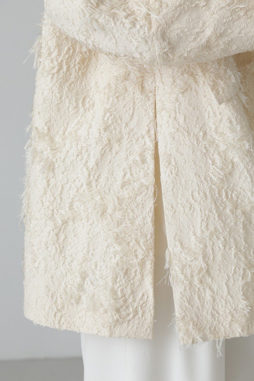 【アドーア/ADORE】のコットンカットジャガードジャケット 人気、トレンドファッション・服の通販 founy(ファニー) 　ファッション　Fashion　レディースファッション　Fashion for Women　アウター　Coat / Outerwear Collection　レディースジャケット・軽アウター　Jackets　エレガント 上品　Elegant　ジャカード／ジャガード　Jacquard, Woven Pattern　ジャケット　Jacket, Outerwear　スリット　Slit, Slit Detail　モチーフ　Motif, Design Theme　無地　Plain, Solid Color　other-8|ID: prp329100004338539 ipo3291000000032911884