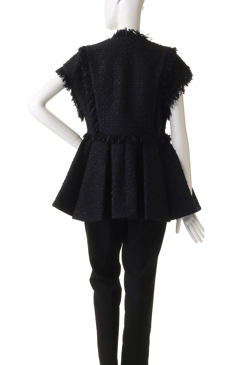 【アドーア/ADORE】のコットンチェックツィードジレ 人気、トレンドファッション・服の通販 founy(ファニー) 　ファッション　Fashion　レディースファッション　Fashion for Women　アウター　Coat / Outerwear Collection　レディースジャケット・軽アウター　Jackets　エレガント 上品　Elegant　ジャケット　Jacket, Outerwear　セットアップ　Set-Up, Coordinated Outfit　チェック　Check, Plaid, Tartan　ツイード　Twill, Twill Weave　パターン　Pattern, Design Print　フェミニン　Feminine, Girly　フリンジ　Fringe, Tassel　ベスト　Vest, Waistcoat　ペプラム　Peplum, Flared Hem　リボン　Ribbon, Bow　再入荷　Restock / Back in Stock　other-4|ID: prp329100004338547 ipo3291000000032926798