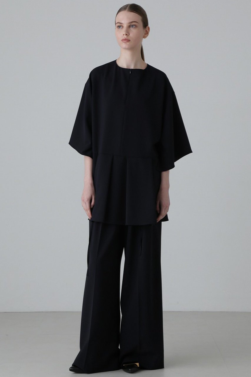 【アドーア/ADORE】の2WAYトロピカルブラウス 人気、トレンドファッション・服の通販 founy(ファニー) 　ファッション　Fashion　レディースファッション　Fashion for Women　トップス・カットソー　Cut & Sew Tops　シャツ・ブラウス・オフィスカジュアル　Elegant Blouses & Button-Ups　ショート　Short, Short Length　スリット　Slit, Slit Detail　スリーブ　Sleeve, Long Sleeve / Short Sleeve　セットアップ　Set-Up, Coordinated Outfit　ドレープ　Drape, Draping Fabric　リラックス　Relax, Relaxed Fit　エレガント 上品　Elegant　other-2|ID: prp329100004338550 ipo3291000000032863784