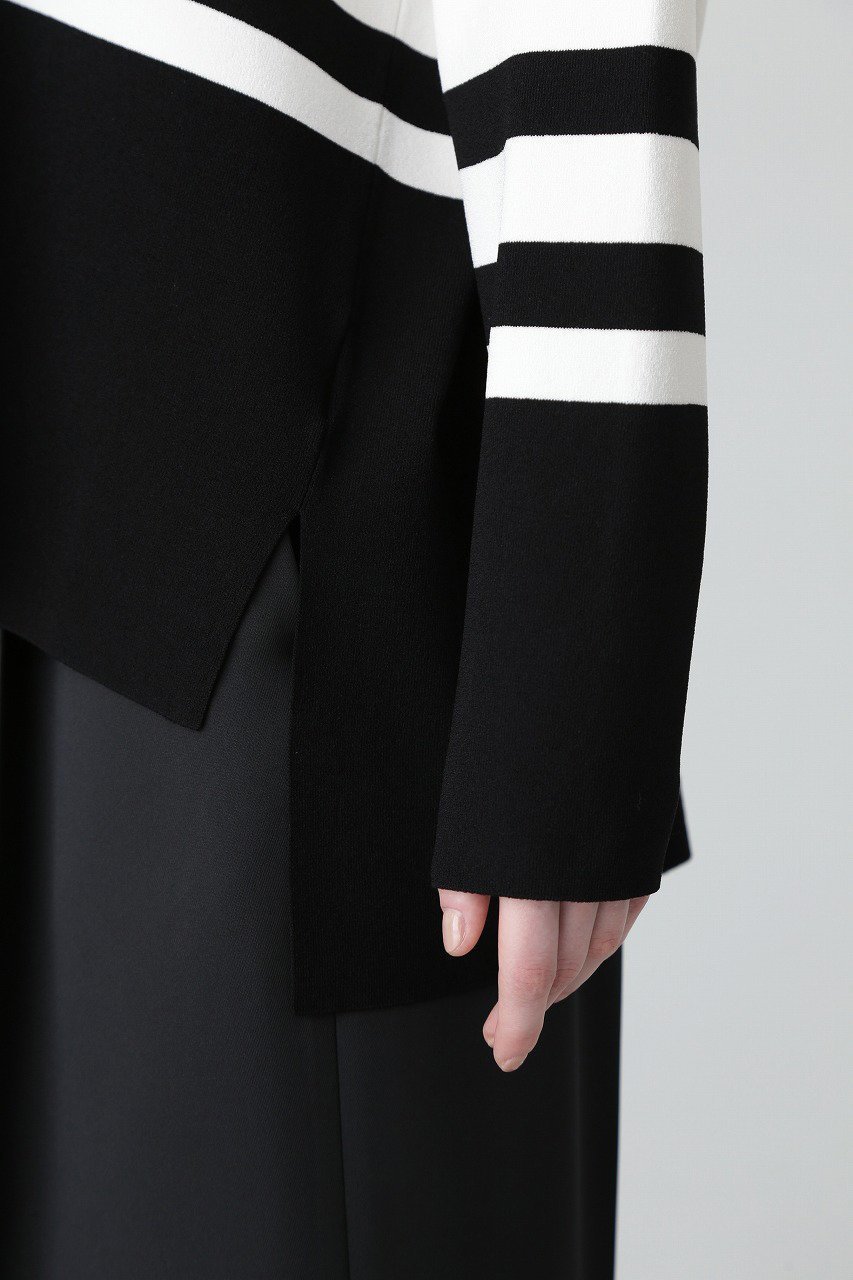 【アドーア/ADORE】のブライトストレッチニット 人気、トレンドファッション・服の通販 founy(ファニー) 　ファッション　Fashion　レディースファッション　Fashion for Women　トップス・カットソー　Cut & Sew Tops　ニット　Knit Tops & Sweaters　カジュアルプルオーバー・ニットトップス　Pullovers & Knit Tops / Casual Pullovers　ストレッチ　Stretch, Stretchy Fabric　ボックス　Boxy, Box Shape　ボーダー　Border, Stripe　再入荷　Restock / Back in Stock　other-7|ID: prp329100004338551 ipo3291000000032950542