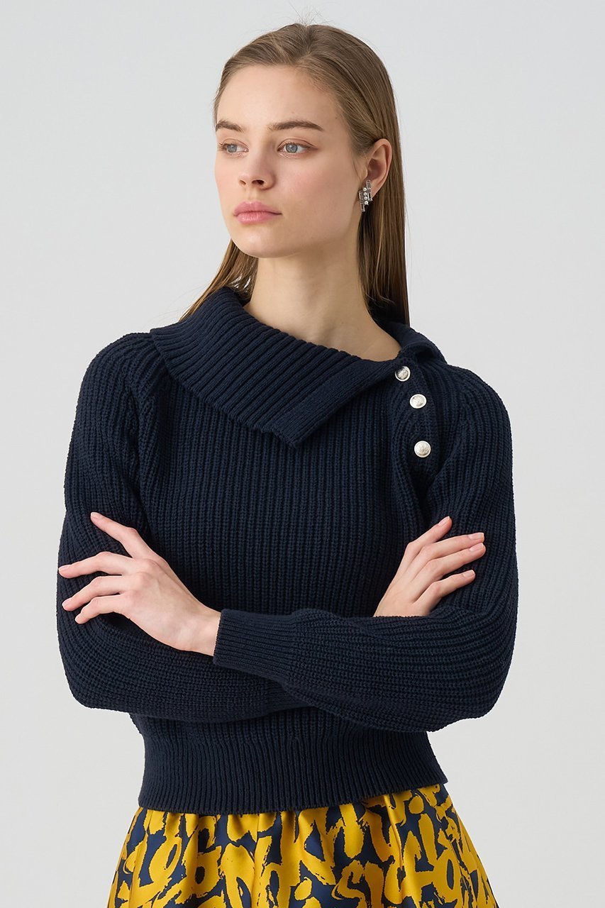 【アナイ/ANAYI】のアシメカラーラグランプルオーバー 人気、トレンドファッション・服の通販 founy(ファニー) 　ファッション　Fashion　レディースファッション　Fashion for Women　トップス・カットソー　Cut & Sew Tops　ニット　Knit Tops & Sweaters　カジュアルプルオーバー・ニットトップス　Pullovers & Knit Tops / Casual Pullovers　アシンメトリー　Asymmetrical Style　スリーブ　Sleeve, Long Sleeve / Short Sleeve　ベーシック　Basic, Essential　リラックス　Relax, Relaxed Fit　エレガント 上品　Elegant　畦　Ribbed Knit　other-4|ID: prp329100004338552 ipo3291000000032920906