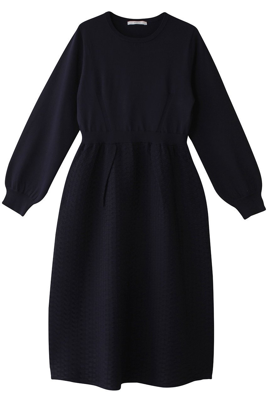 【アナイ/ANAYI】のクラヴィエジャガードワンピース 人気、トレンドファッション・服の通販 founy(ファニー) 　ファッション　Fashion　レディースファッション　Fashion for Women　ワンピース　Dresses　チュニック　Tunic Tops & Dresses　エレガント 上品　Elegant　コンパクト　Compact, Small Size　ジャカード／ジャガード　Jacquard, Woven Pattern　チュニック　Tunic, Long Top　バランス　Balance, Style Balance　リラックス　Relax, Relaxed Fit　再入荷　Restock / Back in Stock　旅行　Travel　 other-1|ID: prp329100004338553 ipo3291000000035052620