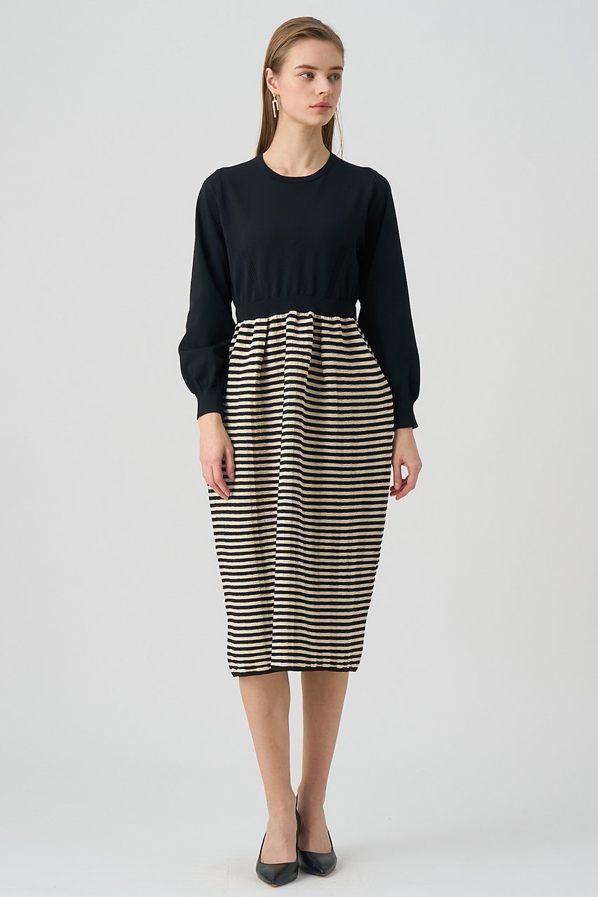 【アナイ/ANAYI】のクラヴィエジャガードワンピース 人気、トレンドファッション・服の通販 founy(ファニー) 　ファッション　Fashion　レディースファッション　Fashion for Women　ワンピース　Dresses　チュニック　Tunic Tops & Dresses　エレガント 上品　Elegant　コンパクト　Compact, Small Size　ジャカード／ジャガード　Jacquard, Woven Pattern　チュニック　Tunic, Long Top　バランス　Balance, Style Balance　リラックス　Relax, Relaxed Fit　再入荷　Restock / Back in Stock　旅行　Travel　other-4|ID: prp329100004338553 ipo3291000000035052625