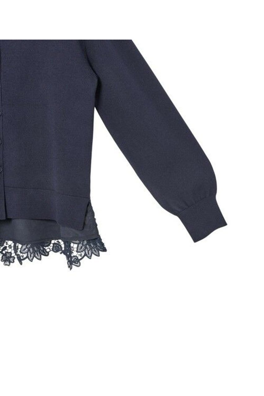 【アナイ/ANAYI】のバックレース2WAYカーディガン 人気、トレンドファッション・服の通販 founy(ファニー) 　ファッション　Fashion　レディースファッション　Fashion for Women　トップス・カットソー　Cut & Sew Tops　ニット　Knit Tops & Sweaters　カーディガン・羽織り　Layered Style Cardigans　カーディガン　Cardigan, Knitwear　シンプル　Simple, Minimal　フェミニン　Feminine, Girly　フロント　Front, Front Design　モチーフ　Motif, Design Theme　ライナー　Liner, Inner Layer　レース　Lace, Lace Fabric　other-5|ID: prp329100004338554 ipo3291000000031356999