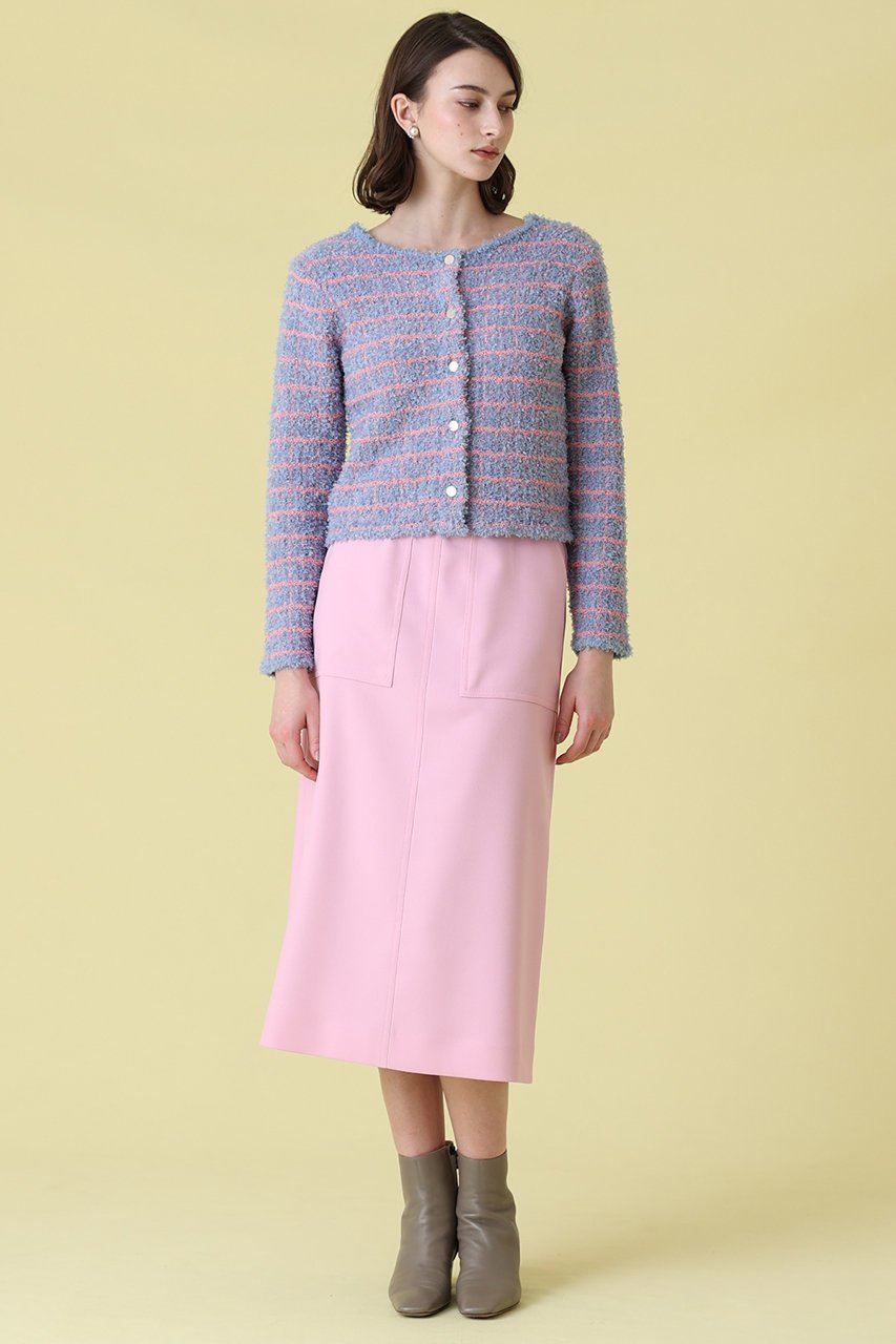 【アナイ/ANAYI】のフロッシュツイード2WAYカーディガン 人気、トレンドファッション・服の通販 founy(ファニー) 　ファッション　Fashion　レディースファッション　Fashion for Women　トップス・カットソー　Cut & Sew Tops　ニット　Knit Tops & Sweaters　カーディガン・羽織り　Layered Style Cardigans　カーディガン　Cardigan, Knitwear　コンパクト　Compact, Small Size　ツイード　Twill, Twill Weave　フロント　Front, Front Design　リボン　Ribbon, Bow　ワイド　Wide, Wide Fit　other-7|ID: prp329100004338555 ipo3291000000032954233