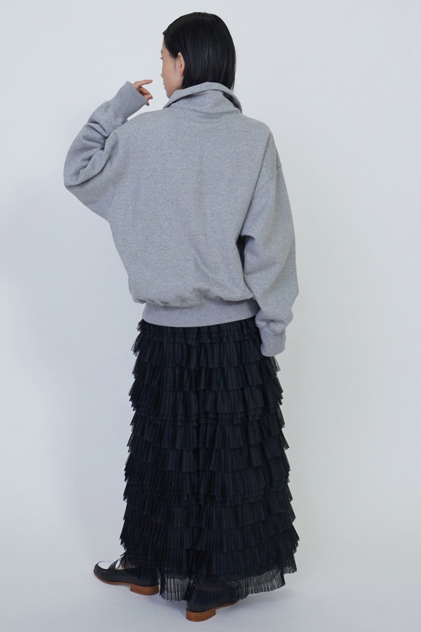 【プルミエ アロンディスモン/1er Arrondissement】のチュールティアードスカート 人気、トレンドファッション・服の通販 founy(ファニー) 　ファッション　Fashion　レディースファッション　Fashion for Women　スカート　Skirts　ティアードスカート　Tiered Skirts　ロングスカート　Long Skirts / Maxi & Midi Skirts　おすすめ　Recommended / Our Picks　スウェット / スエット　Sweatshirt, Sweatwear　ダウン　Down, Puffer　チュール　Tulip, Tulip Motif　ティアード　Tiered, Tiered Style　ドレス　Dress, One-Piece　プリーツ　Pleats, Pleated　ロング　Long, Long-Length　other-8|ID: prp329100004338558 ipo3291000000032826284