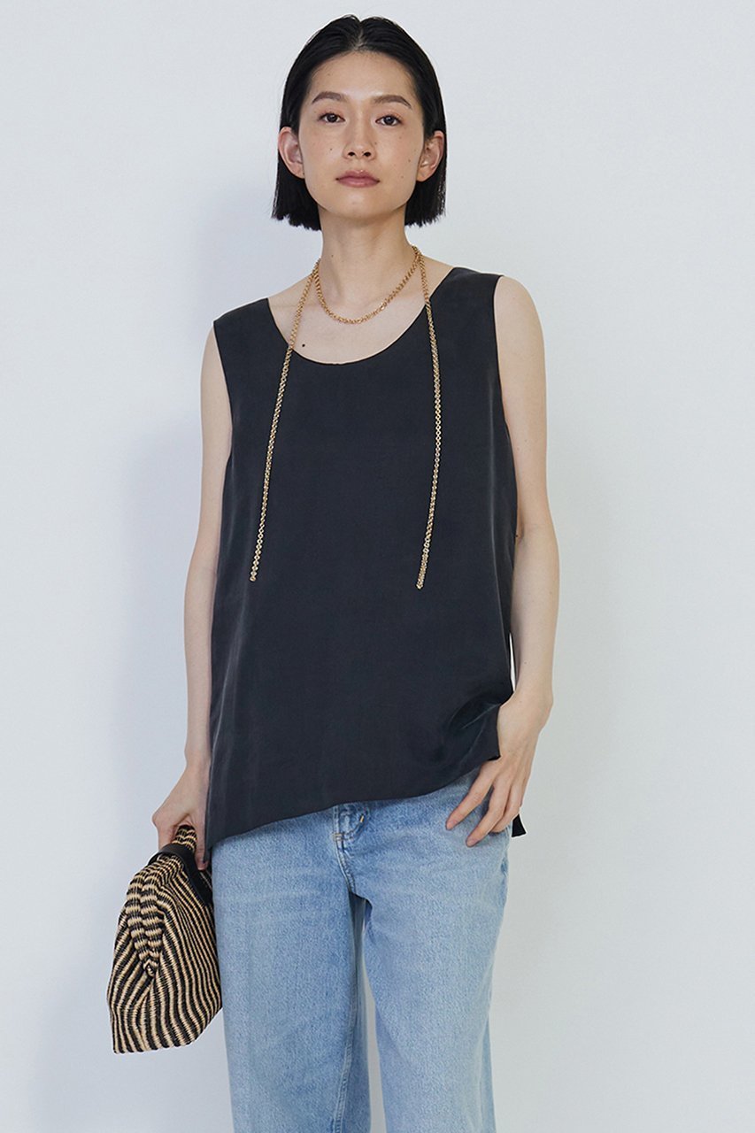 【プルミエ アロンディスモン/1er Arrondissement】のキュプラフィブリルタンクトップ 人気、トレンドファッション・服の通販 founy(ファニー) 　ファッション　Fashion　レディースファッション　Fashion for Women　トップス・カットソー　Cut & Sew Tops　キャミソール&ノースリーブ　Camisoles & Sleeveless Tops　シャツ・ブラウス・オフィスカジュアル　Elegant Blouses & Button-Ups　とろみ　Fluid, Flowy Fabric　インナー　Innerwear　エレガント 上品　Elegant　ジャケット　Jacket, Outerwear　タンク　Tank Top, Sleeveless Top　ノースリーブ　Sleeveless, No-Sleeve　other-6|ID: prp329100004338561 ipo3291000000032876197