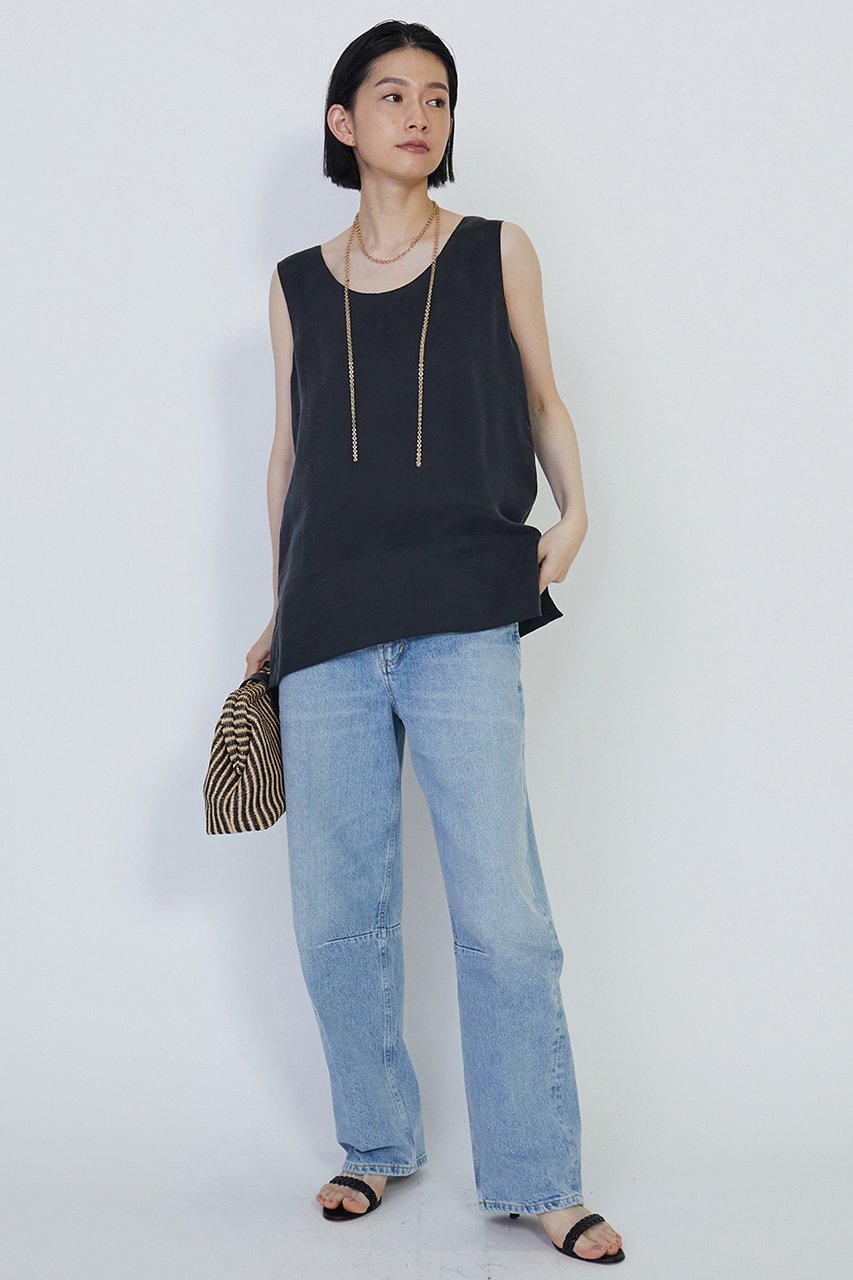 【プルミエ アロンディスモン/1er Arrondissement】のキュプラフィブリルタンクトップ 人気、トレンドファッション・服の通販 founy(ファニー) 　ファッション　Fashion　レディースファッション　Fashion for Women　トップス・カットソー　Cut & Sew Tops　キャミソール&ノースリーブ　Camisoles & Sleeveless Tops　シャツ・ブラウス・オフィスカジュアル　Elegant Blouses & Button-Ups　とろみ　Fluid, Flowy Fabric　インナー　Innerwear　エレガント 上品　Elegant　ジャケット　Jacket, Outerwear　タンク　Tank Top, Sleeveless Top　ノースリーブ　Sleeveless, No-Sleeve　other-7|ID: prp329100004338561 ipo3291000000032876202