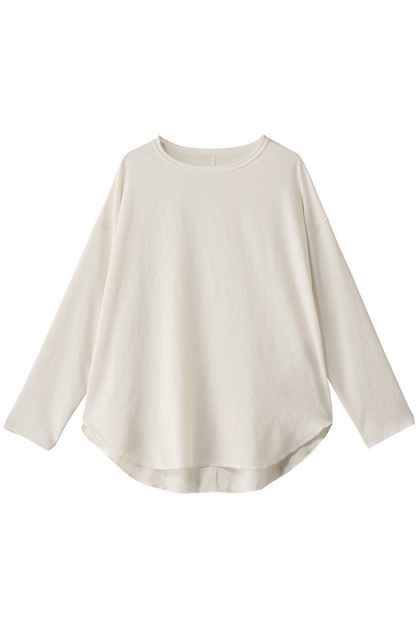 【プルミエ アロンディスモン/1er Arrondissement】のジョーゼットプルオーバー インテリア・キッズ・メンズ・レディースファッション・服の通販 founy(ファニー) 　ファッション　Fashion　レディースファッション　Fashion for Women　トップス・カットソー　Cut & Sew Tops　シャツ・ブラウス・オフィスカジュアル　Elegant Blouses & Button-Ups　カジュアルプルオーバー・ニットトップス　Pullovers & Knit Tops / Casual Pullovers　シンプル　Simple, Minimal　ジョーゼット　Georgette, Semi-Sheer Fabric　スリーブ　Sleeve, Long Sleeve / Short Sleeve　ドレープ　Drape, Draping Fabric　ロング　Long, Long-Length　オフホワイト|ID: prp329100004338562 ipo3291000000032876218