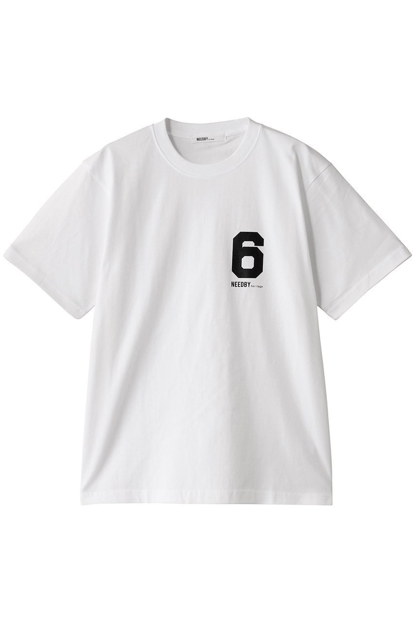 【ニードバイ ヘリテイジ/NEEDBY heritage】のBIG TEE インテリア・キッズ・メンズ・レディースファッション・服の通販 founy(ファニー) 　ファッション　Fashion　レディースファッション　Fashion for Women　トップス・カットソー　Cut & Sew Tops　シャツ・ブラウス・オフィスカジュアル　Elegant Blouses & Button-Ups　ロングTシャツ・Tシャツ　Longline T-Shirts & Tees　カットソー・ベーシックTシャツ　Cut-and-Sewn Tops / Stretch Tees & Basics　ショート　Short, Short Length　シンプル　Simple, Minimal　スリーブ　Sleeve, Long Sleeve / Short Sleeve　半袖　Short Sleeve, Half Sleeve　WHITE-6|ID: prp329100004339396 ipo3291000000032884083