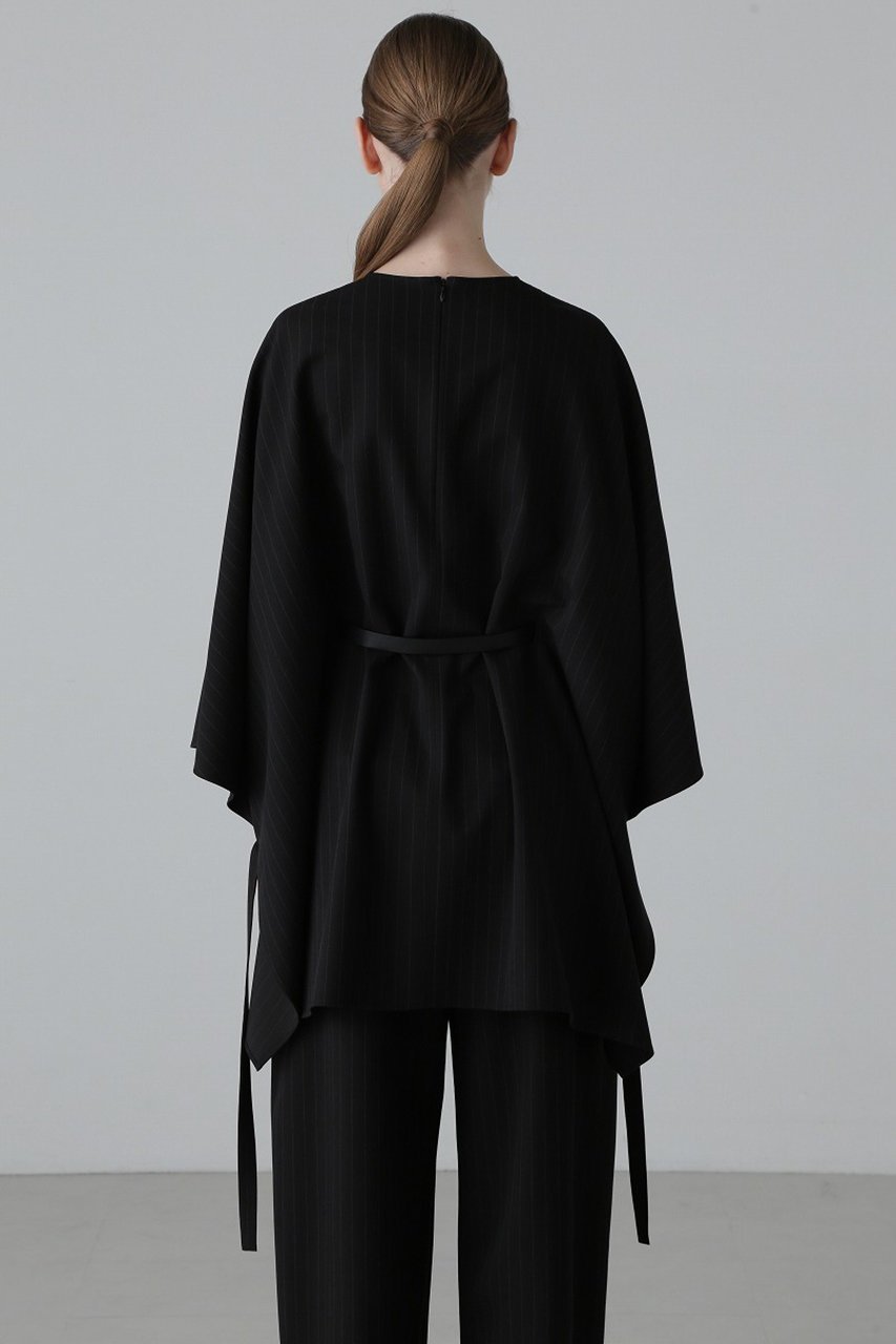 【アドーア/ADORE】のストライプツイルシャツ 人気、トレンドファッション・服の通販 founy(ファニー) 　ファッション　Fashion　レディースファッション　Ladies' Fashion Online　トップス・カットソー　Tops/Tshirt　シャツ/ブラウス　Shirts/Blouses　ストライプ　Stripe　スリーブ　Sleeve　ドレープ　Drape　フロント　Front　ポケット　Pocket　リラックス　Relax　ロング　Long　再入荷　Restock/Back In Stock/Re Arrival　other-3|ID: prp329100004339404 ipo3291000000032648263