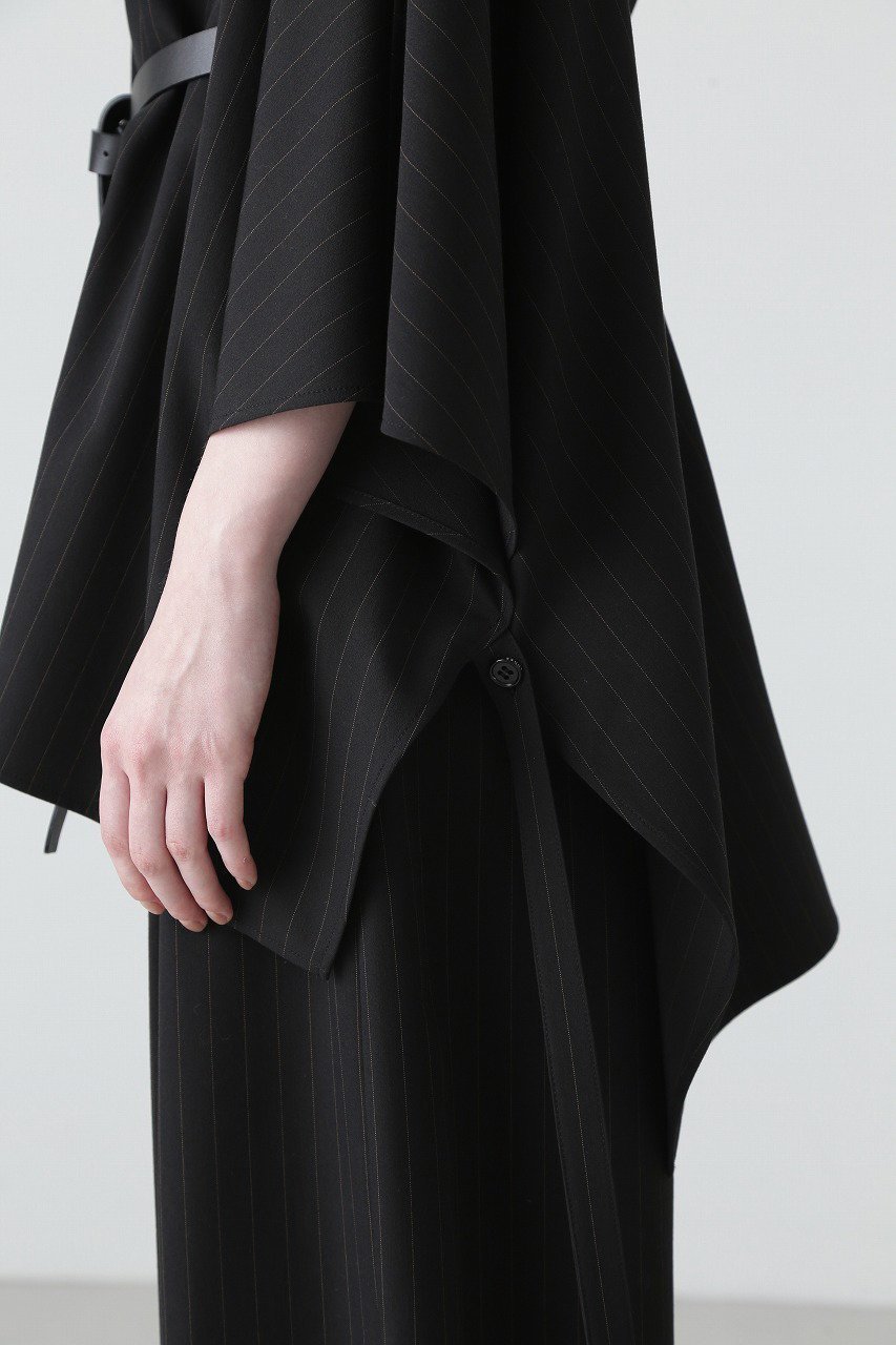 【アドーア/ADORE】のストライプツイルシャツ 人気、トレンドファッション・服の通販 founy(ファニー) 　ファッション　Fashion　レディースファッション　Ladies' Fashion Online　トップス・カットソー　Tops/Tshirt　シャツ/ブラウス　Shirts/Blouses　ストライプ　Stripe　スリーブ　Sleeve　ドレープ　Drape　フロント　Front　ポケット　Pocket　リラックス　Relax　ロング　Long　再入荷　Restock/Back In Stock/Re Arrival　other-6|ID: prp329100004339404 ipo3291000000032648269