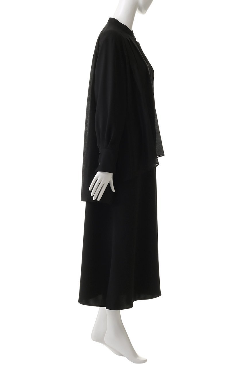 【アドーア/ADORE】のパウダリードライサテンワンピース 人気、トレンドファッション・服の通販 founy(ファニー) 　ファッション　Fashion　レディースファッション　Fashion for Women　ワンピース　Dresses　チュニック　Tunic Tops & Dresses　サテン　Satin, Glossy Fabric　シアー　Sheer, See-Through　チュニック　Tunic, Long Top　ドレープ　Drape, Draping Fabric　パウダー　Powder, Soft Tone　ロング　Long, Long-Length　other-3|ID: prp329100004339406 ipo3291000000032881773