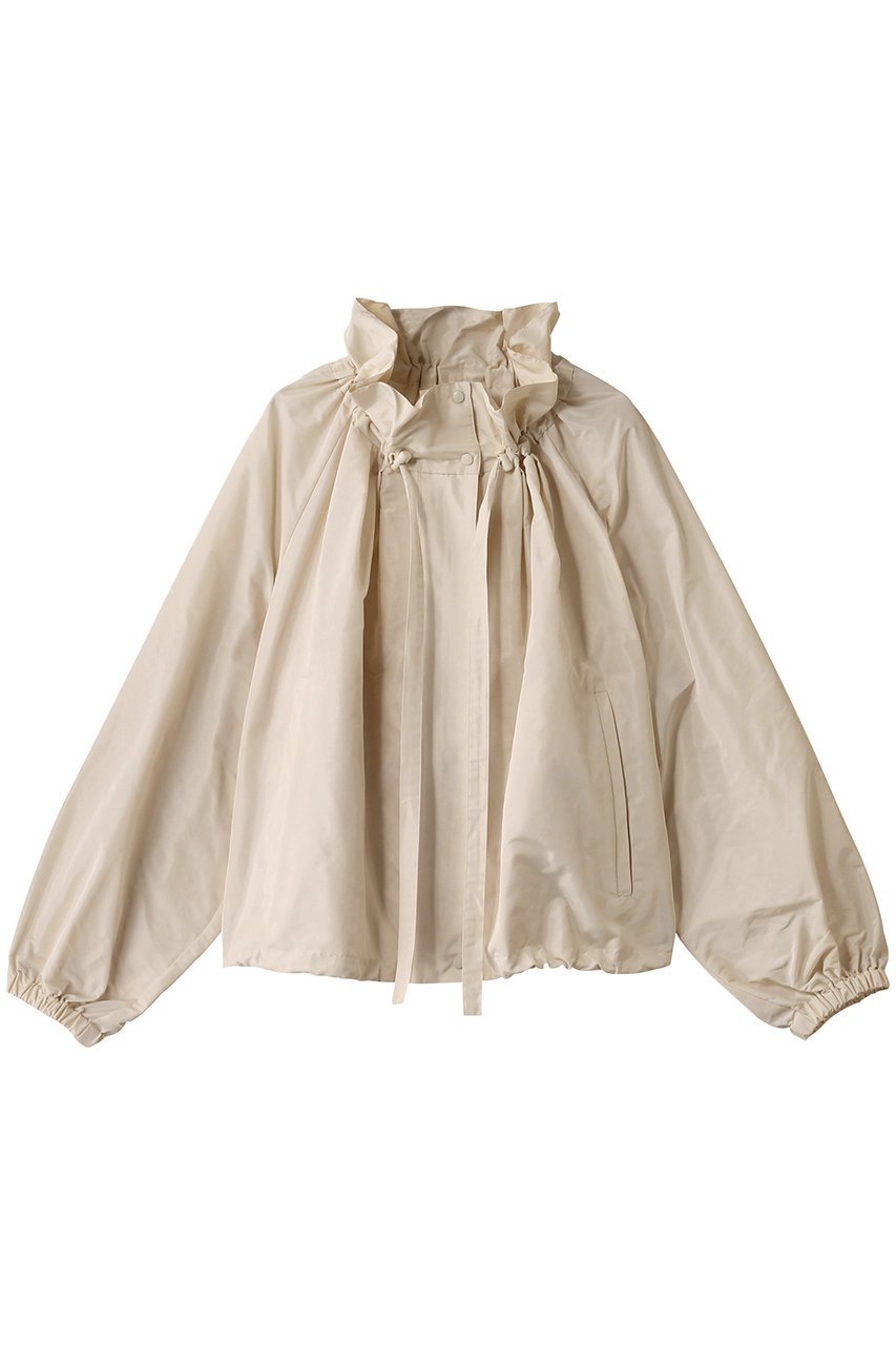【アドーア/ADORE】のブライトタフタジャケット インテリア・キッズ・メンズ・レディースファッション・服の通販 founy(ファニー) 　ファッション　Fashion　レディースファッション　Fashion for Women　アウター　Coat / Outerwear Collection　レディースジャケット・軽アウター　Jackets　ジャケット　Jacket, Outerwear　タフタ　Taffeta, Structured Fabric　フェミニン　Feminine, Girly　フリル　Frill, Ruffle　フロント　Front, Front Design　ブルゾン　Blouson, Bomber Jacket　メタル　Metal, Metal Parts　エレガント 上品　Elegant　ホワイト|ID: prp329100004339410 ipo3291000000032926614
