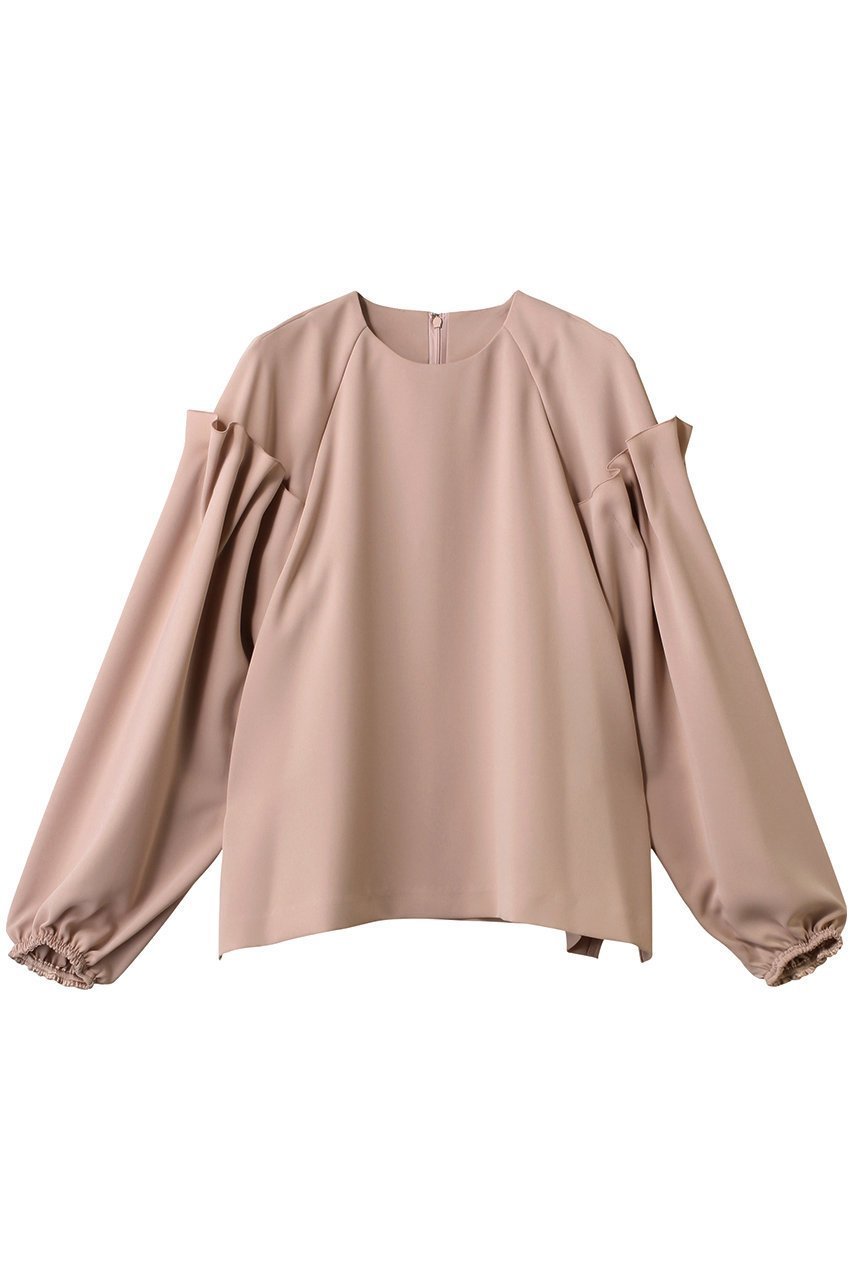 【アドーア/ADORE】のダブルストレッチブラウス インテリア・キッズ・メンズ・レディースファッション・服の通販 founy(ファニー) 　ファッション　Fashion　レディースファッション　Fashion for Women　トップス・カットソー　Cut & Sew Tops　シャツ・ブラウス・オフィスカジュアル　Elegant Blouses & Button-Ups　ロングTシャツ・Tシャツ　Longline T-Shirts & Tees　カットソー・ベーシックTシャツ　Cut-and-Sewn Tops / Stretch Tees & Basics　ショルダー　Shoulder, Shoulder Strap　ストレッチ　Stretch, Stretchy Fabric　スリーブ　Sleeve, Long Sleeve / Short Sleeve　ロング　Long, Long-Length　ピンク|ID: prp329100004339414 ipo3291000000032887777