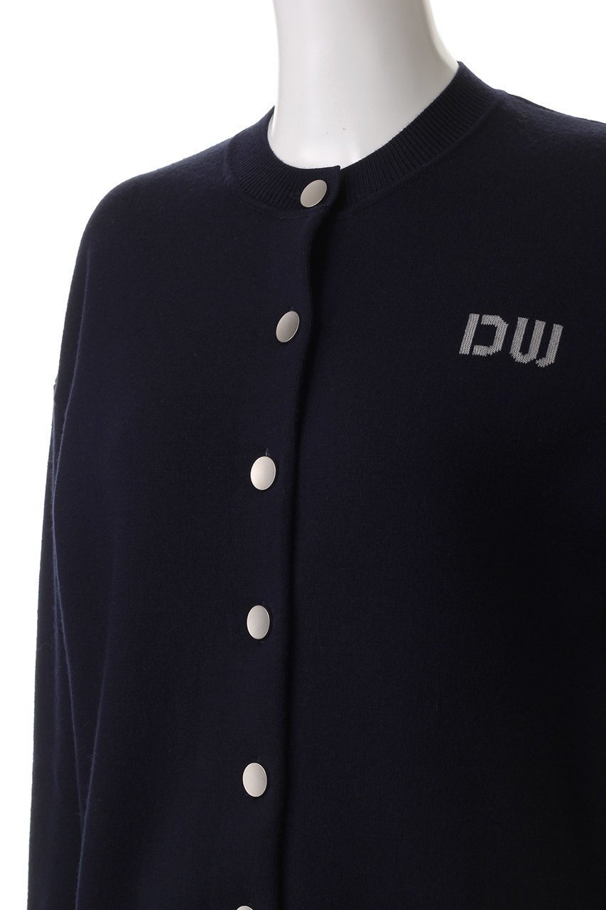 【デザイン ワークス/DESIGN WORKS】のダブルフェイスクルーネックカーディガン 人気、トレンドファッション・服の通販 founy(ファニー) 　ファッション　Fashion　レディースファッション　Fashion for Women　トップス・カットソー　Cut & Sew Tops　ニット　Knit Tops & Sweaters　カーディガン・羽織り　Layered Style Cardigans　なめらか　Smooth, Silky Texture　カーディガン　Cardigan, Knitwear　ダブル　Double, Double-Breasted　バランス　Balance, Style Balance　フェイス　Face, Facial Design　エレガント 上品　Elegant　other-5|ID: prp329100004339417 ipo3291000000034957243