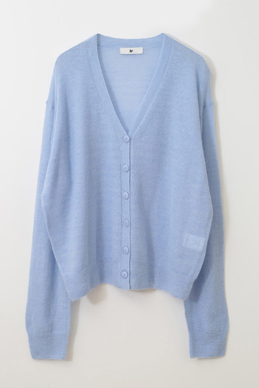 【ハー/HER.】の【Le】 ALPACA BLEND CD/カーディガン【HER.別注カラー】 インテリア・キッズ・メンズ・レディースファッション・服の通販 founy(ファニー) 　ファッション　Fashion　レディースファッション　Fashion for Women　トップス・カットソー　Cut & Sew Tops　ニット　Knit Tops & Sweaters　カーディガン・羽織り　Layered Style Cardigans　春　Spring　カーディガン　Cardigan, Knitwear　シンプル　Simple, Minimal　スペシャル　Special, Limited Edition　別注　Limited Edition, Custom Order　モダン　Modern, Contemporary　ブルー|ID: prp329100004340226 ipo3291000000035371854
