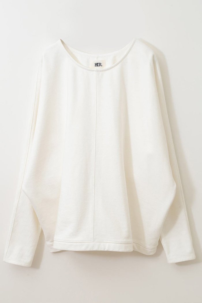 【ハー/HER.】のドルマン裏毛プルオーバー インテリア・キッズ・メンズ・レディースファッション・服の通販 founy(ファニー) https://founy.com/ ファッション Fashion レディースファッション Fashion for Women トップス・カットソー Cut & Sew Tops シャツ・ブラウス・オフィスカジュアル Elegant Blouses & Button-Ups レディースパーカー・カジュアルフーディー Casual Hoodies & Sweatshirts ロングTシャツ・Tシャツ Longline T-Shirts & Tees カジュアルプルオーバー・ニットトップス Pullovers & Knit Tops / Casual Pullovers スウェット・クルーネックトップス Sweatshirts & Crewnecks / Relaxed Fit Sweat Tops カットソー・ベーシックTシャツ Cut-and-Sewn Tops / Stretch Tees & Basics スウェット / スエット Sweatshirt, Sweatwear |ID: prp329100004340232 ipo3291000000032884413