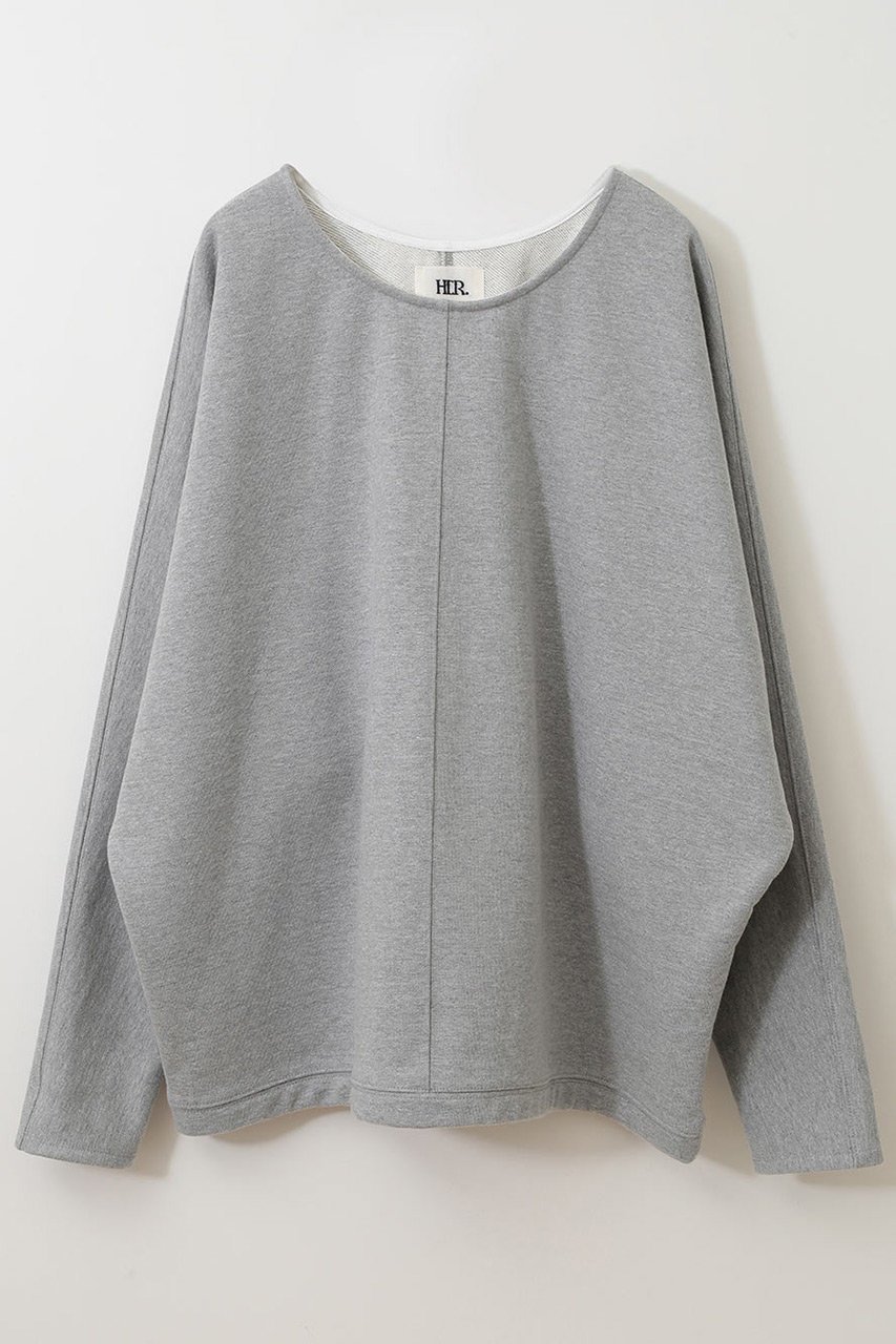 【ハー/HER.】のドルマン裏毛プルオーバー インテリア・キッズ・メンズ・レディースファッション・服の通販 founy(ファニー) 　ファッション　Fashion　レディースファッション　Fashion for Women　トップス・カットソー　Cut & Sew Tops　シャツ・ブラウス・オフィスカジュアル　Elegant Blouses & Button-Ups　レディースパーカー・カジュアルフーディー　Casual Hoodies & Sweatshirts　ロングTシャツ・Tシャツ　Longline T-Shirts & Tees　カジュアルプルオーバー・ニットトップス　Pullovers & Knit Tops / Casual Pullovers　スウェット・クルーネックトップス　Sweatshirts & Crewnecks / Relaxed Fit Sweat Tops　カットソー・ベーシックTシャツ　Cut-and-Sewn Tops / Stretch Tees & Basics　スウェット / スエット　Sweatshirt, Sweatwear　グレー|ID: prp329100004340232 ipo3291000000032884422
