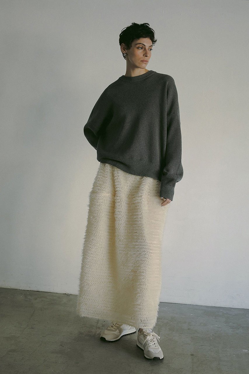 【ハー/HER.】の綿カシミヤニットプルオーバー 人気、トレンドファッション・服の通販 founy(ファニー) 　ファッション　Fashion　レディースファッション　Fashion for Women　トップス・カットソー　Cut & Sew Tops　ニット　Knit Tops & Sweaters　カジュアルプルオーバー・ニットトップス　Pullovers & Knit Tops / Casual Pullovers　おすすめ　Recommended / Our Picks　セットアップ　Set-Up, Coordinated Outfit　リラックス　Relax, Relaxed Fit　再入荷　Restock / Back in Stock　other-7|ID: prp329100004340233 ipo3291000000032952301
