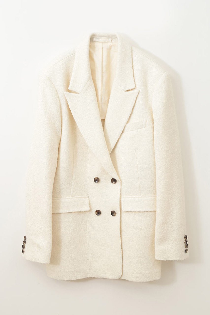 【ハー/HER.】のツイードジャケット インテリア・キッズ・メンズ・レディースファッション・服の通販 founy(ファニー) 　ファッション　Fashion　レディースファッション　Fashion for Women　アウター　Coat / Outerwear Collection　レディースジャケット・軽アウター　Jackets　ジャケット　Jacket, Outerwear　ツイード　Twill, Twill Weave　オフホワイト|ID: prp329100004340234 ipo3291000000032921293