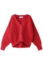 【スリー ドッツ/three dots】のスポンジースムース メッシュカーディガン 人気、トレンドファッション・服の通販 founy(ファニー) ファッション Fashion レディースファッション Fashion for Women トップス・カットソー Cut & Sew Tops ニット Knit Tops & Sweaters カーディガン・羽織り Layered Style Cardigans カーディガン Cardigan, Knitwear バランス Balance, Style Balance メッシュ Mesh, Net Fabric thumbnail レッド|ID: prp329100004340235 ipo3291000000036062551