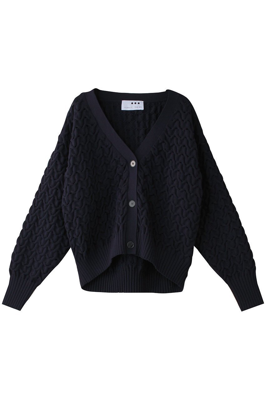 【スリー ドッツ/three dots】のスポンジースムース メッシュカーディガン インテリア・キッズ・メンズ・レディースファッション・服の通販 founy(ファニー) ファッション Fashion レディースファッション Fashion for Women トップス・カットソー Cut & Sew Tops ニット Knit Tops & Sweaters カーディガン・羽織り Layered Style Cardigans カーディガン Cardigan, Knitwear バランス Balance, Style Balance メッシュ Mesh, Net Fabric ネイビー|ID: prp329100004340235 ipo3291000000036062553