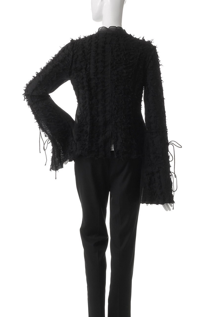 【プランク プロジェクト/PRANK PROJECT】のフリンジジャガードフリルカーデ / Fringe Jacquard Frill Cardigan 人気、トレンドファッション・服の通販 founy(ファニー) ファッション Fashion レディースファッション Fashion for Women トップス・カットソー Cut & Sew Tops カーディガン・羽織り Layered Style Cardigans シャツ・ブラウス・オフィスカジュアル Elegant Blouses & Button-Ups おすすめ Recommended / Our Picks カーディガン Cardigan, Knitwear コンビ Combo, Combination Style シアー Sheer, See-Through シャーリング Shirring, Ruched スリーブ Sleeve, Long Sleeve / Short Sleeve デニム Denim, Jeans Material フリル Frill, Ruffle フリンジ Fringe, Tassel ロング Long, Long-Length 夏 Summer 春 Spring S/S・春夏 SS, Spring/Summer, Warm Season 羽織 Haori, Light Jacket other-4|ID: prp329100004341866 ipo3291000000034422220
