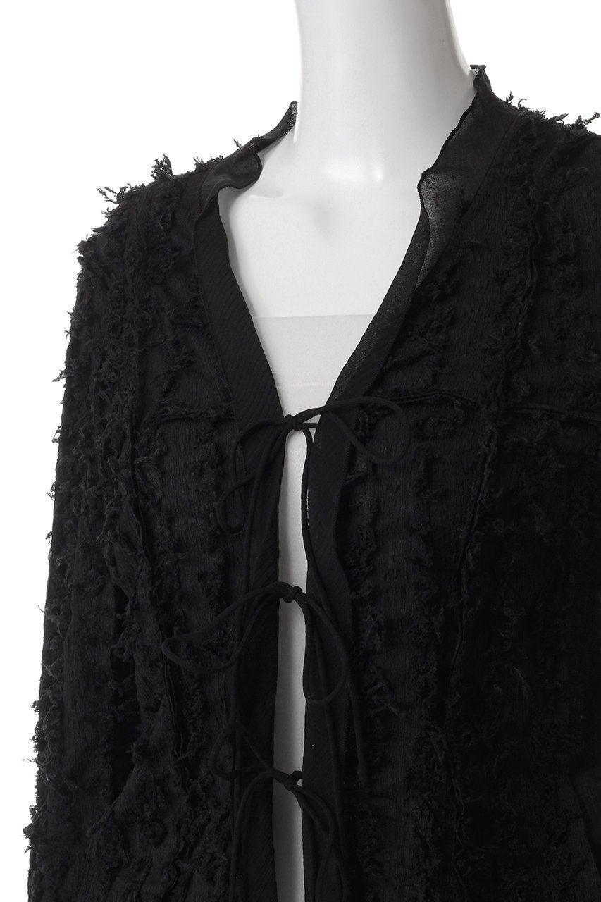 【プランク プロジェクト/PRANK PROJECT】のフリンジジャガードフリルカーデ / Fringe Jacquard Frill Cardigan 人気、トレンドファッション・服の通販 founy(ファニー) ファッション Fashion レディースファッション Fashion for Women トップス・カットソー Cut & Sew Tops カーディガン・羽織り Layered Style Cardigans シャツ・ブラウス・オフィスカジュアル Elegant Blouses & Button-Ups おすすめ Recommended / Our Picks カーディガン Cardigan, Knitwear コンビ Combo, Combination Style シアー Sheer, See-Through シャーリング Shirring, Ruched スリーブ Sleeve, Long Sleeve / Short Sleeve デニム Denim, Jeans Material フリル Frill, Ruffle フリンジ Fringe, Tassel ロング Long, Long-Length 夏 Summer 春 Spring S/S・春夏 SS, Spring/Summer, Warm Season 羽織 Haori, Light Jacket other-5|ID: prp329100004341866 ipo3291000000034422221