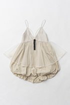 【プランク プロジェクト/PRANK PROJECT】のレザーコンビチュニック / Leather Combi Tunic IVR(アイボリー)|ID: prp329100004341868 ipo3291000000032874355