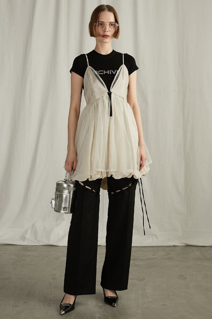 【プランク プロジェクト/PRANK PROJECT】のレザーコンビチュニック / Leather Combi Tunic 人気、トレンドファッション・服の通販 founy(ファニー) 　ファッション　Fashion　レディースファッション　Fashion for Women　ワンピース　Dresses　チュニック　Tunic Tops & Dresses　おすすめ　Recommended / Our Picks　インナー　Innerwear　タフタ　Taffeta, Structured Fabric　タンク　Tank Top, Sleeveless Top　チュニック　Tunic, Long Top　チュール　Tulip, Tulip Motif　パーティ　Party, Party Style　other-7|ID: prp329100004341868 ipo3291000000032874389