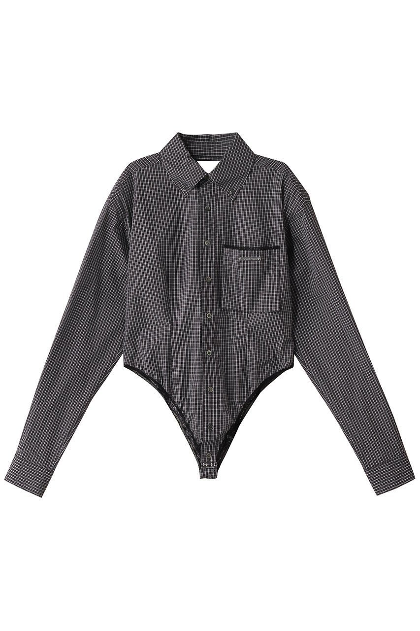 【プランク プロジェクト/PRANK PROJECT】のマルチファブリックボディースーツ / Multi Fabric Bodysuit インテリア・キッズ・メンズ・レディースファッション・服の通販 founy(ファニー) 　ファッション　Fashion　レディースファッション　Fashion for Women　トップス・カットソー　Cut & Sew Tops　シャツ・ブラウス・オフィスカジュアル　Elegant Blouses & Button-Ups　エレガント 上品　Elegant　カッティング　Cutting Detail　クラシカル　Classical, Vintage-Inspired　スリーブ　Sleeve, Long Sleeve / Short Sleeve　スーツ　Suit, Formalwear　ダウン　Down, Puffer　ミックス　Mix, Mixed Style　ランジェリー　Lingerie, Intimate Wear　レース　Lace, Lace Fabric　ロング　Long, Long-Length　BLK(ブラック)|ID: prp329100004341869 ipo3291000000035387299