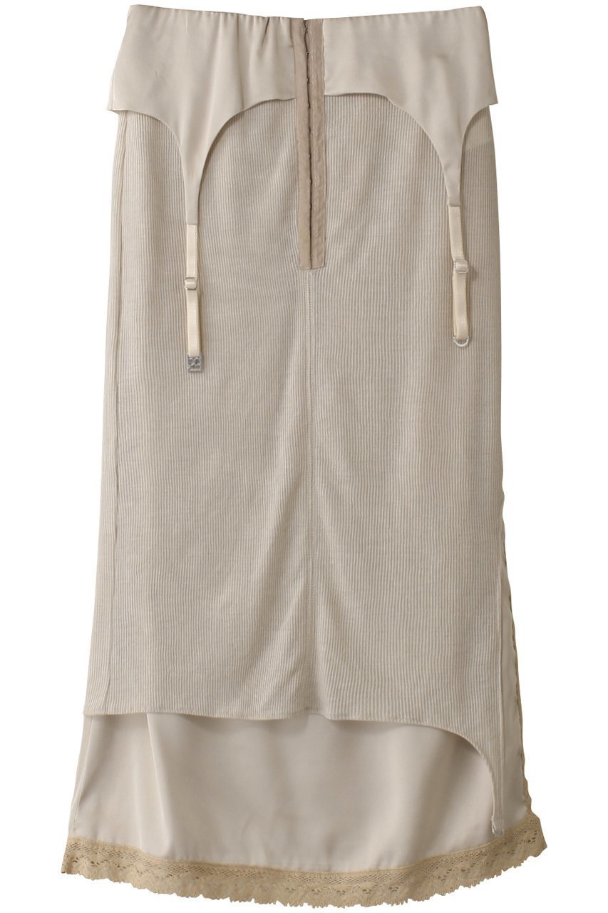 【プランク プロジェクト/PRANK PROJECT】のレイヤードランジェリースカート / Layered Lingerie Skirt インテリア・キッズ・メンズ・レディースファッション・服の通販 founy(ファニー) 　ファッション　Fashion　レディースファッション　Fashion for Women　スカート　Skirts　カットソー　Cut and Sewn Top　サテン　Satin, Glossy Fabric　スラックス　Slacks, Dress Pants　デニム　Denim, Jeans Material　トレンド　Trend, Trending Now　ペチコート　Petticoat, Underskirt　ランジェリー　Lingerie, Intimate Wear　ロング　Long, Long-Length　エレガント 上品　Elegant　今季　This Season, Current Season　BGE(ベージュ)|ID: prp329100004341876 ipo3291000000035423819