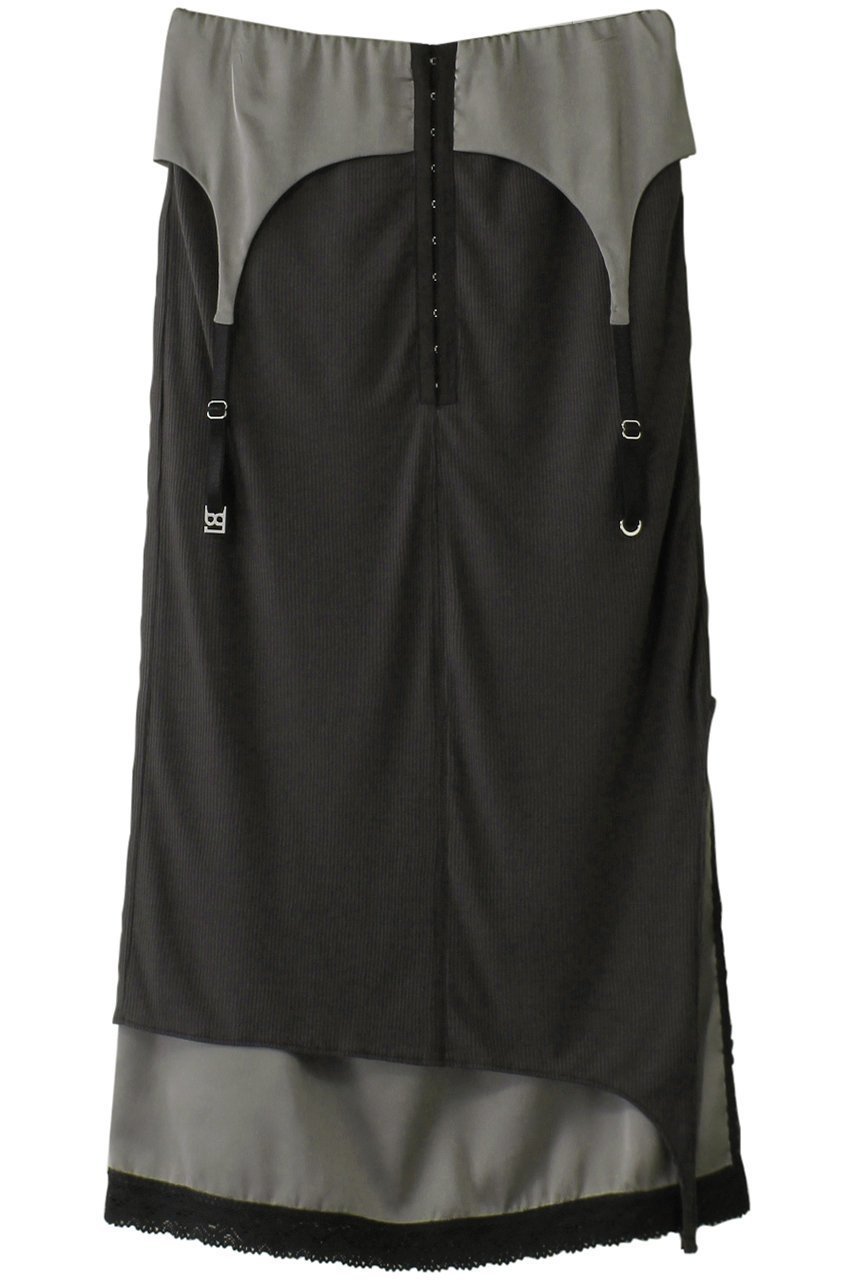 【プランク プロジェクト/PRANK PROJECT】のレイヤードランジェリースカート / Layered Lingerie Skirt インテリア・キッズ・メンズ・レディースファッション・服の通販 founy(ファニー) 　ファッション　Fashion　レディースファッション　Fashion for Women　スカート　Skirts　カットソー　Cut and Sewn Top　サテン　Satin, Glossy Fabric　スラックス　Slacks, Dress Pants　デニム　Denim, Jeans Material　トレンド　Trend, Trending Now　ペチコート　Petticoat, Underskirt　ランジェリー　Lingerie, Intimate Wear　ロング　Long, Long-Length　エレガント 上品　Elegant　今季　This Season, Current Season　C.GRY(チャコールグレー)|ID: prp329100004341876 ipo3291000000035423822