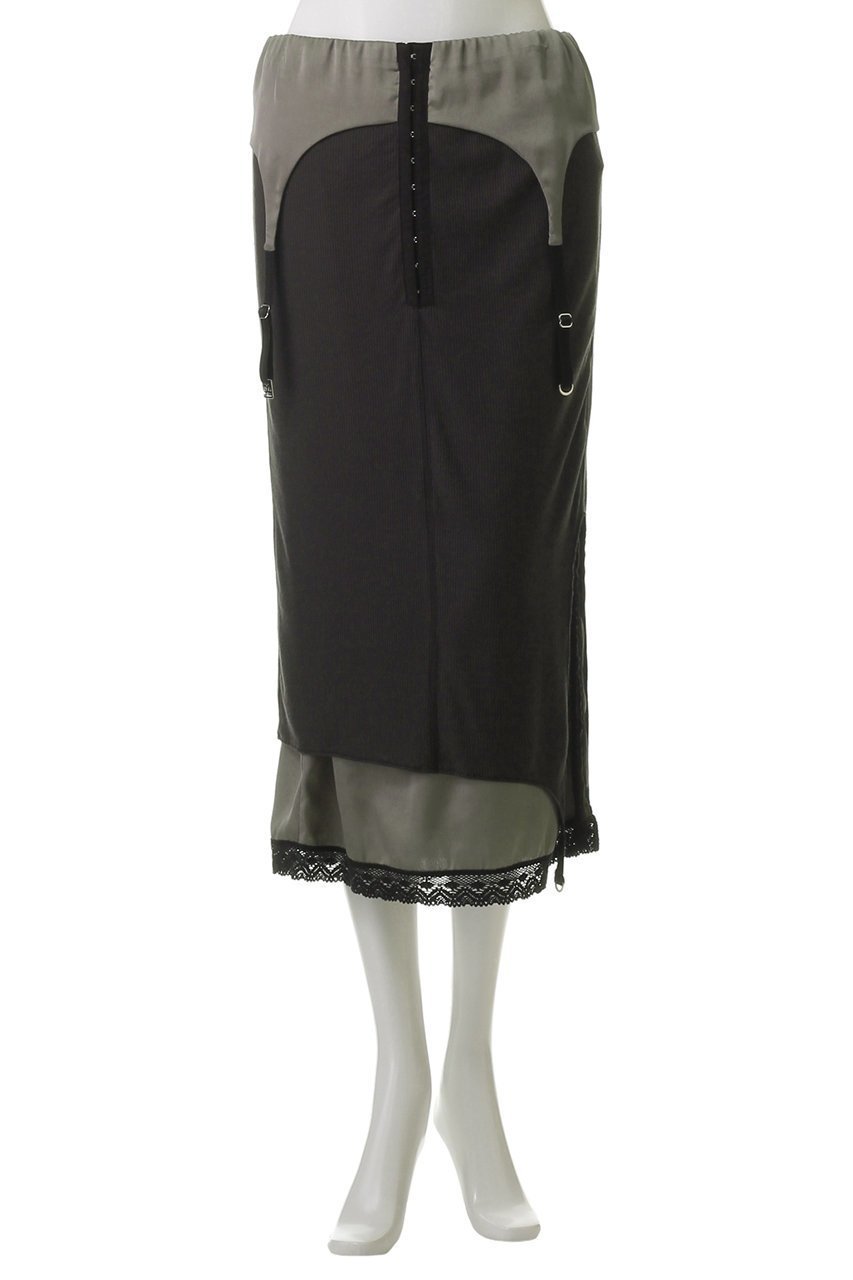 【プランク プロジェクト/PRANK PROJECT】のレイヤードランジェリースカート / Layered Lingerie Skirt 人気、トレンドファッション・服の通販 founy(ファニー) 　ファッション　Fashion　レディースファッション　Fashion for Women　スカート　Skirts　カットソー　Cut and Sewn Top　サテン　Satin, Glossy Fabric　スラックス　Slacks, Dress Pants　デニム　Denim, Jeans Material　トレンド　Trend, Trending Now　ペチコート　Petticoat, Underskirt　ランジェリー　Lingerie, Intimate Wear　ロング　Long, Long-Length　エレガント 上品　Elegant　今季　This Season, Current Season　other-2|ID: prp329100004341876 ipo3291000000036749893