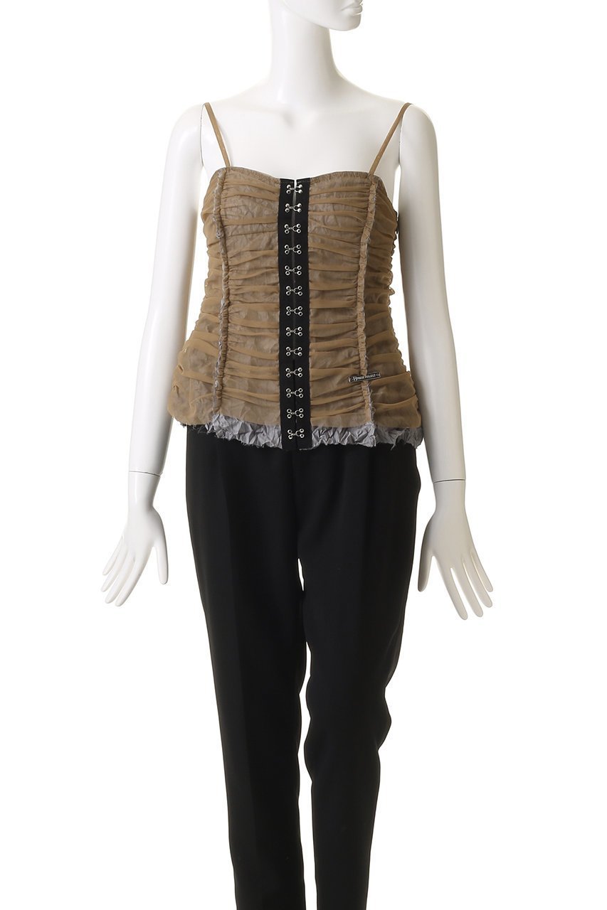 【プランク プロジェクト/PRANK PROJECT】のフロントフックアイキャミソール / Front Hook Eye Camisole 人気、トレンドファッション・服の通販 founy(ファニー) 　ファッション　Fashion　レディースファッション　WOMEN　トップス・カットソー　Tops/Tshirt　キャミソール / ノースリーブ　No Sleeves　シャツ/ブラウス　Shirts/Blouses　ロング / Tシャツ　T-Shirts　カットソー　Cut and Sewn　インナー　Inner　カッティング　Cutting　キャミソール　Camisole　ジャケット　Jacket　ストライプ　Stripe　タンク　Tank　チュール　Tulle　バランス　Balance　フロント　Front　ワッシャー　Washer　other-2|ID: prp329100004341880 ipo3291000000031271642