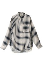 【プランク プロジェクト/PRANK PROJECT】のオンブレチェックレースプリントシャツ / Ombre Check Lace Print Shirt IVR(アイボリー)|ID: prp329100004341881 ipo3291000000035333358