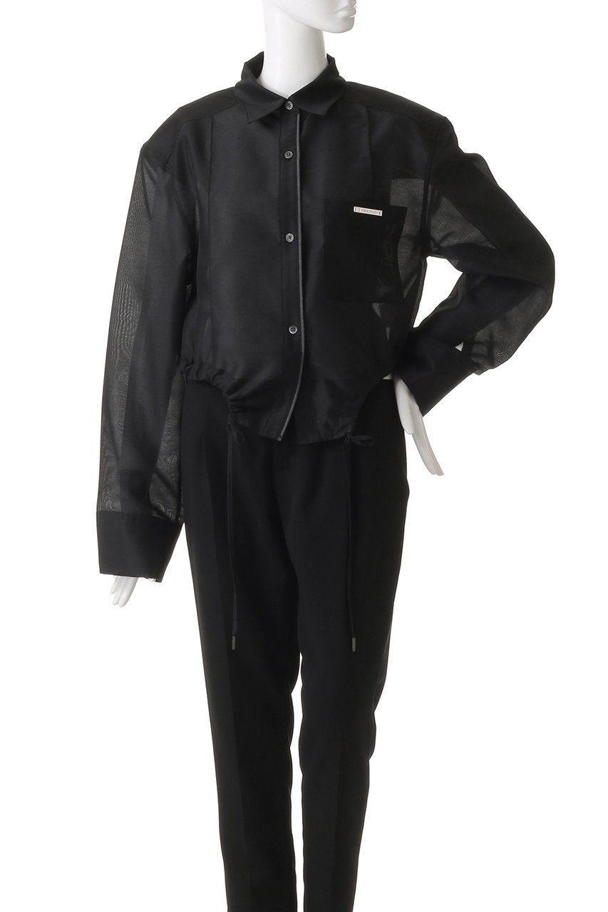 【プランク プロジェクト/PRANK PROJECT】のピンタックショートシャツ / Pintuck Short Shirt 人気、トレンドファッション・服の通販 founy(ファニー) 　ファッション　Fashion　レディースファッション　WOMEN　トップス・カットソー　Tops/Tshirt　シャツ/ブラウス　Shirts/Blouses　ロング / Tシャツ　T-Shirts　オーガンジー　Organdy　ショルダー　Shoulder　ショート　Short　ストライプ　Stripe　スリーブ　Sleeve　セットアップ　Set Up　ダウン　Down　デニム　Denim　フォルム　Form　マニッシュ　Mannish　ラウンド　Round　ロング　Long　other-2|ID: prp329100004341882 ipo3291000000031355845