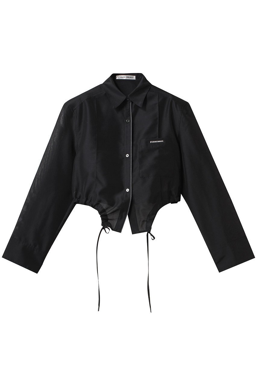 【プランク プロジェクト/PRANK PROJECT】のピンタックショートシャツ / Pintuck Short Shirt 人気、トレンドファッション・服の通販 founy(ファニー) 　ファッション　Fashion　レディースファッション　Fashion for Women　トップス・カットソー　Cut & Sew Tops　シャツ・ブラウス・オフィスカジュアル　Elegant Blouses & Button-Ups　ロングTシャツ・Tシャツ　Longline T-Shirts & Tees　オーガンジー　Organza Fabric　ショルダー　Shoulder, Shoulder Strap　ショート　Short, Short Length　ストライプ　Stripe, Striped Pattern　スリーブ　Sleeve, Long Sleeve / Short Sleeve　セットアップ　Set-Up, Coordinated Outfit　ダウン　Down, Puffer　デニム　Denim, Jeans Material　フォルム　Silhouette, Form　マニッシュ　Mannish, Boyish　ラウンド　Round, Round Neck　ロング　Long, Long-Length　 other-1|ID: prp329100004341882 ipo3291000000032866181