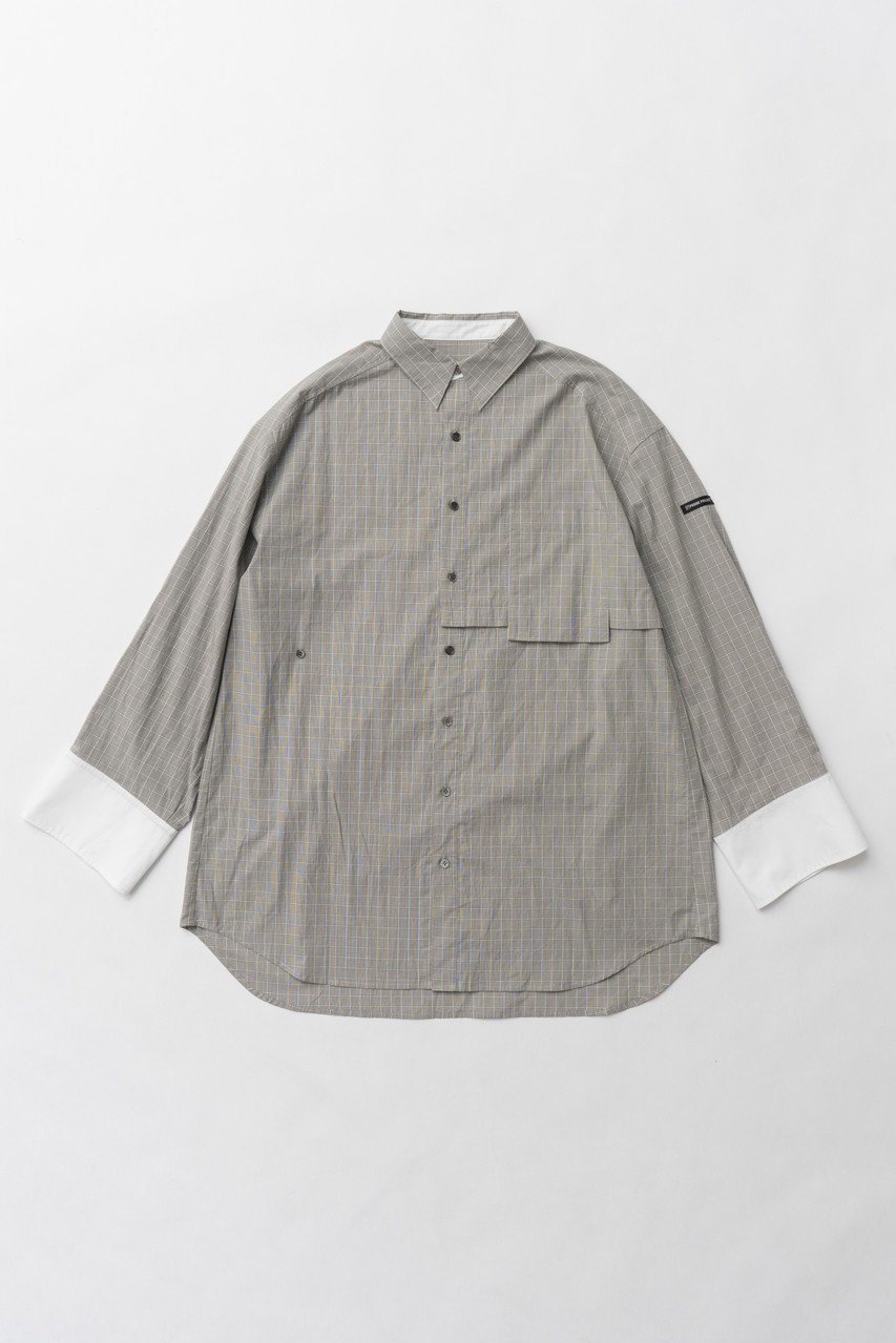 【プランク プロジェクト/PRANK PROJECT】のマルチウェイオーバーサイズシャツ / Multi Way Oversize Shirt インテリア・キッズ・メンズ・レディースファッション・服の通販 founy(ファニー) 　ファッション　Fashion　レディースファッション　WOMEN　トップス・カットソー　Tops/Tshirt　シャツ/ブラウス　Shirts/Blouses　アシンメトリー　Asymmetry　春　Spring　今季　This Season　シェイプ　Shape　ストライプ　Stripe　スリーブ　Sleeve　タイプライター　Typewriter　チェック　Check　バランス　Balance　ロング　Long　S/S・春夏　Ss・Spring/Summer　おすすめ　Recommend　夏　Summer　2025年　2025　2025春夏・S/S　Ss,Spring/Summer,2025　GRY(グレー)|ID: prp329100004341883 ipo3291000000030295076