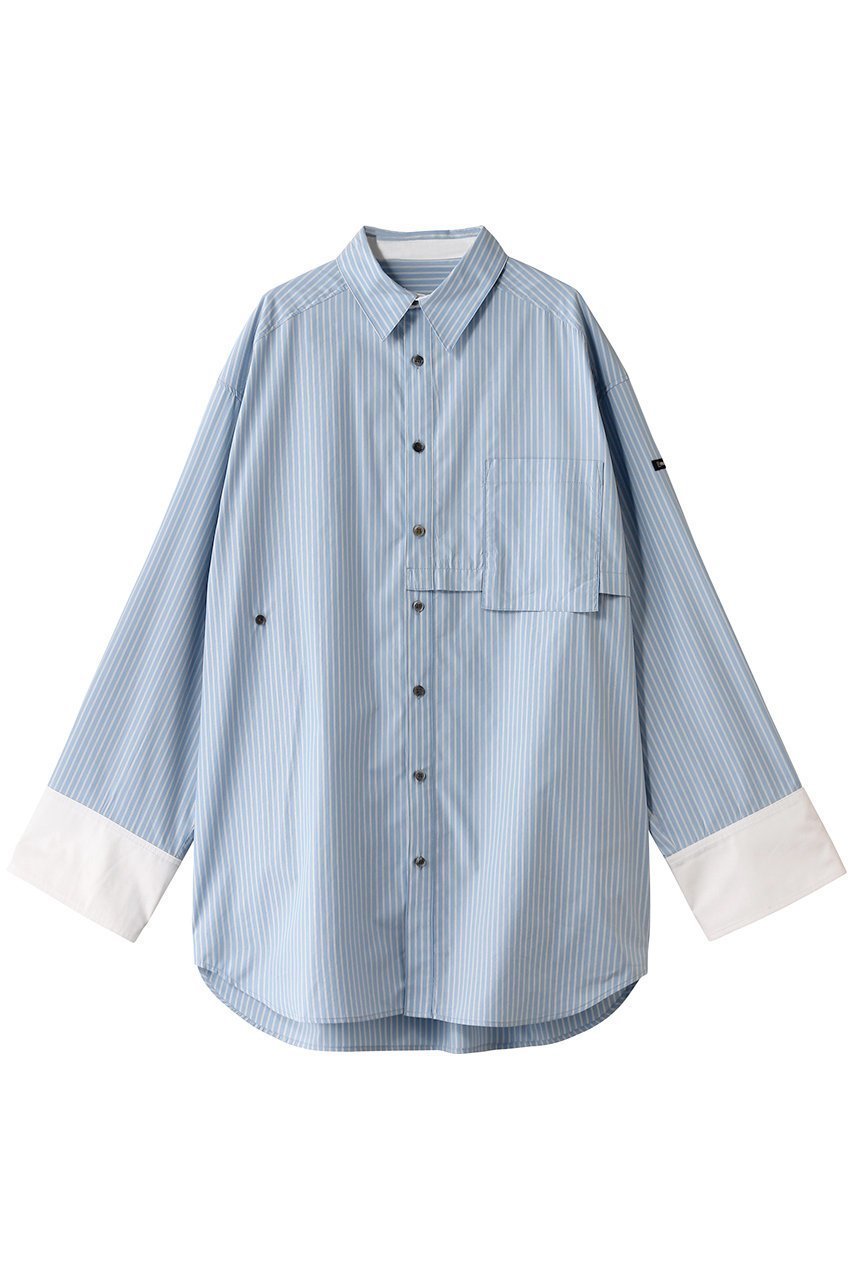 【プランク プロジェクト/PRANK PROJECT】のマルチウェイオーバーサイズシャツ / Multi Way Oversize Shirt 人気、トレンドファッション・服の通販 founy(ファニー) 　ファッション　Fashion　レディースファッション　Fashion for Women　トップス・カットソー　Cut & Sew Tops　シャツ・ブラウス・オフィスカジュアル　Elegant Blouses & Button-Ups　アシンメトリー　Asymmetrical Style　今季　This Season, Current Season　シェイプ　Shape, Slim Fit　ストライプ　Stripe, Striped Pattern　スリーブ　Sleeve, Long Sleeve / Short Sleeve　タイプライター　Typewriter Fabric, Crisp Cotton　チェック　Check, Plaid, Tartan　バランス　Balance, Style Balance　ロング　Long, Long-Length　おすすめ　Recommended / Our Picks　 other-1|ID: prp329100004341883 ipo3291000000036071595