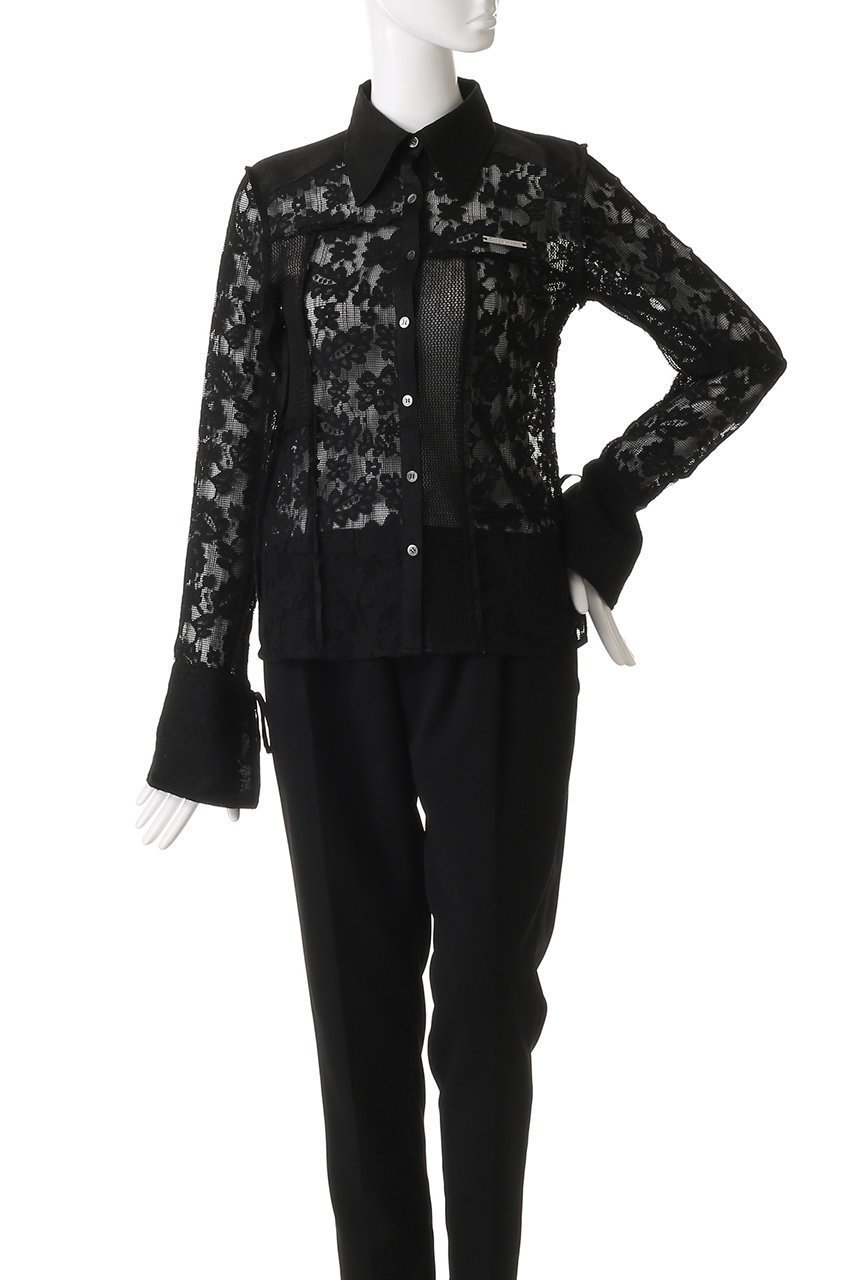 【プランク プロジェクト/PRANK PROJECT】のパネルレースシャツ / Panel Lace Shirt 人気、トレンドファッション・服の通販 founy(ファニー) 　ファッション　Fashion　レディースファッション　WOMEN　トップス・カットソー　Tops/Tshirt　シャツ/ブラウス　Shirts/Blouses　カフス　Cuffs　サテン　Satin　スリム　Slim　スリーブ　Sleeve　デニム　Denim　ハーフ　Half　レース　Race　ロング　Long　other-2|ID: prp329100004341885 ipo3291000000031355871