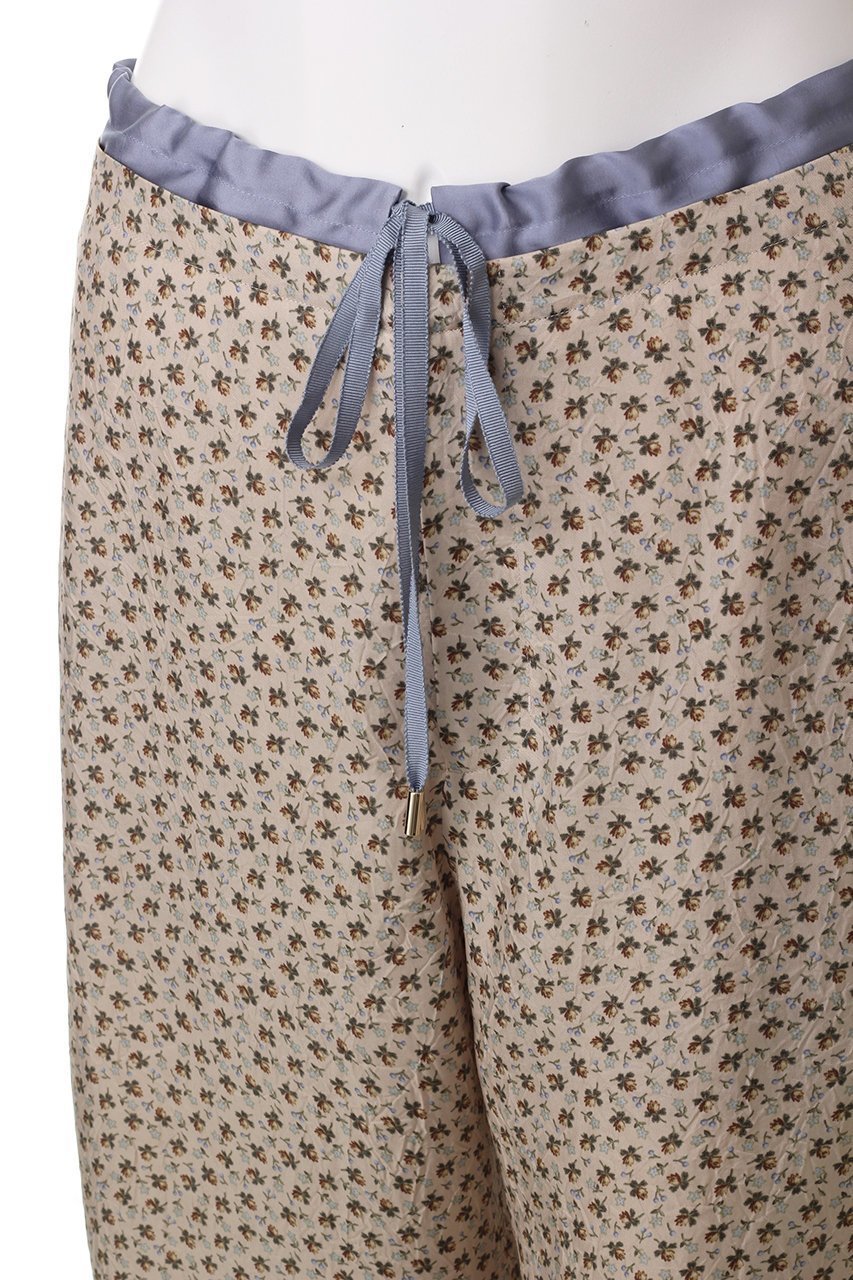 【ルール ロジェット/leur logette】のチェリーローズキュプラプリントパンツ 人気、トレンドファッション・服の通販 founy(ファニー) 　ファッション　Fashion　レディースファッション　Fashion for Women　パンツ　Pants & Trousers　なめらか　Smooth, Silky Texture　キュプラ　Cupro, Eco Fabric　サテン　Satin, Glossy Fabric　スポーティ　Sporty, Casual Athletic　プリント　Print, Printed Pattern　ボトム　Bottoms, Lower Wear　無地　Plain, Solid Color　other-5|ID: prp329100004341889 ipo3291000000032939723